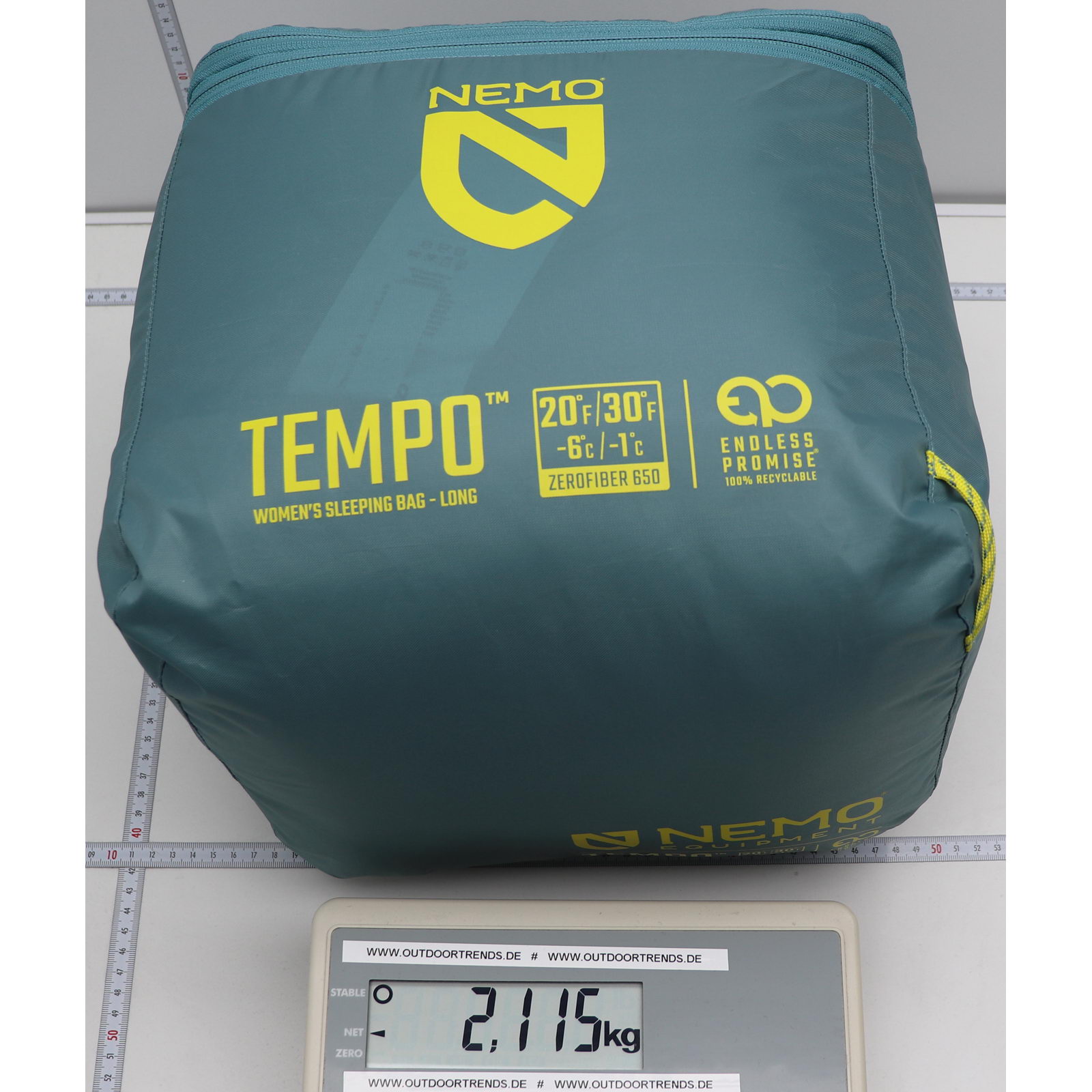 NEMO Tempo Women 20 - Kunstfaser-Schlafsack arctic-aquifer - Bild 13