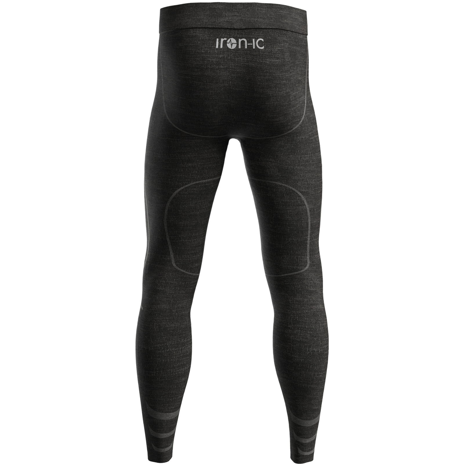 iron-ic Merino 70 Longpant Man - lange Unterhose black-grey - Bild 2