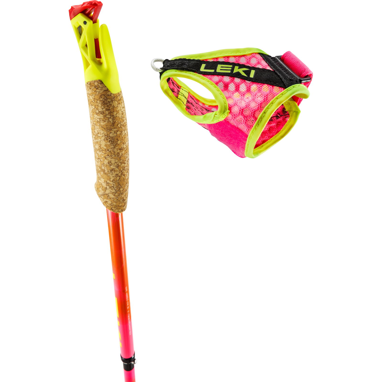 LEKI Ultratrail FX.One SL - Trailrunning-Stöcke neonpink-pastelloarange-neonyellow - Bild 10