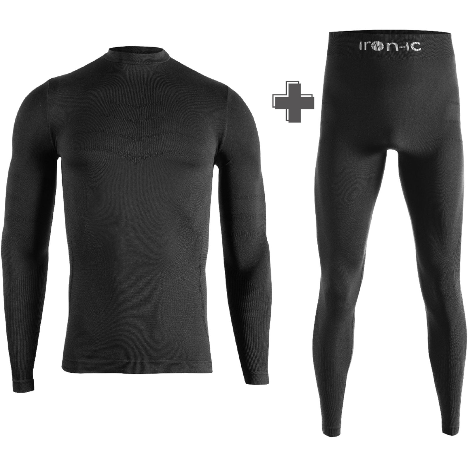 iron-ic Baselayer Kit Junior - Unterwäsche Set black - Bild 1