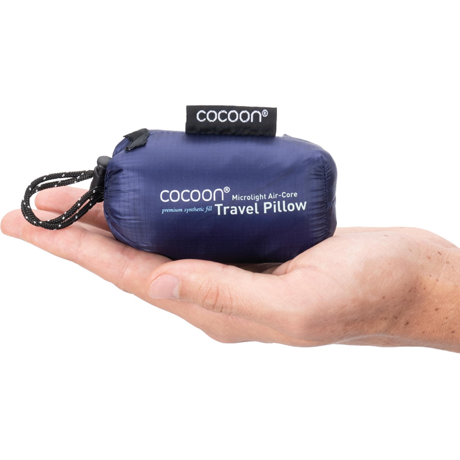 COCOON Air-Core Pillow Microlight - Reise-Kopfkissen black-dark blue - Bild 2