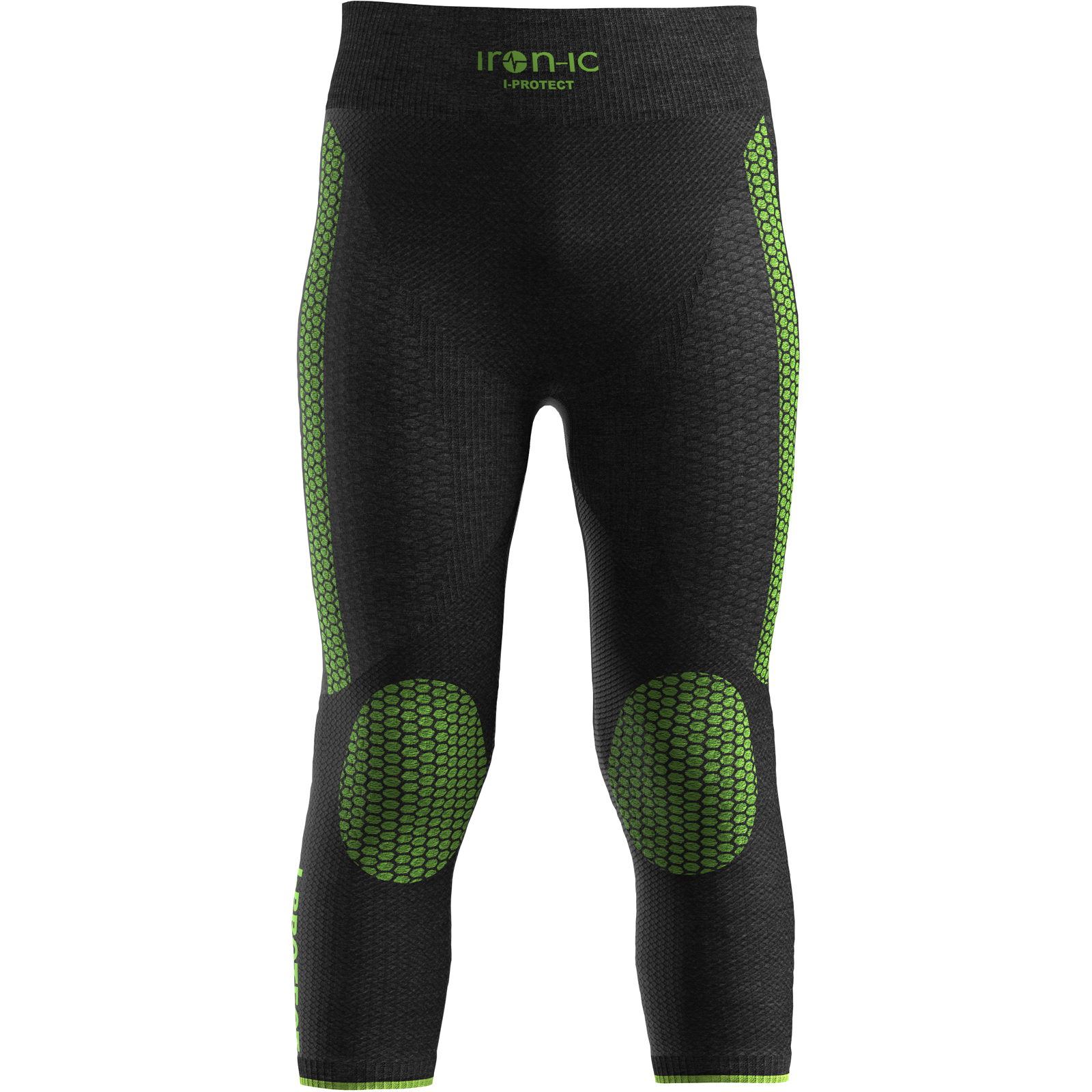 iron-ic I-PROTECT Leggings Junior - Funktionshose black-neon - Bild 2