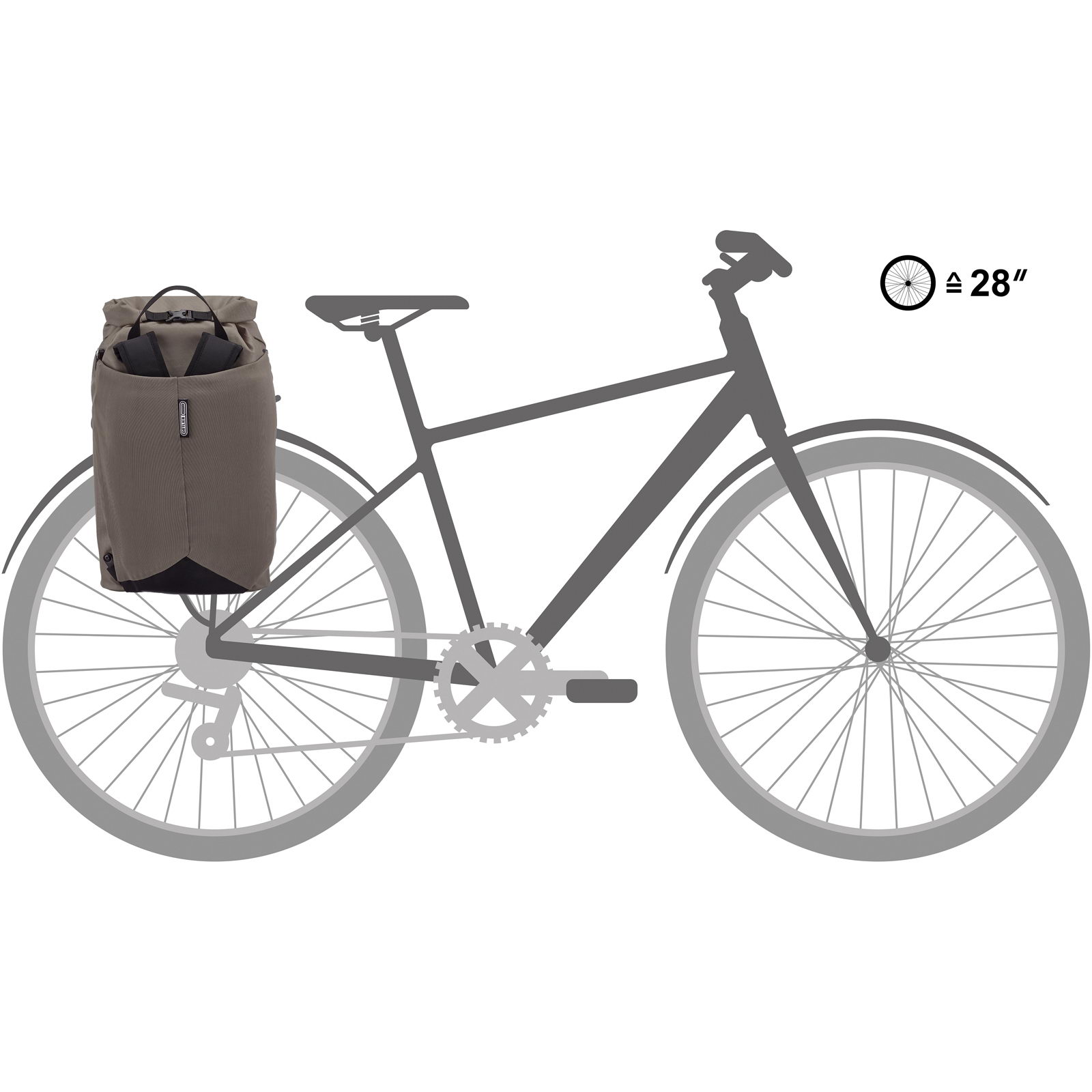 ORTLIEB Vario Lite 22L QL2.1 - Rucksack und Radtasche dark sand - Bild 51