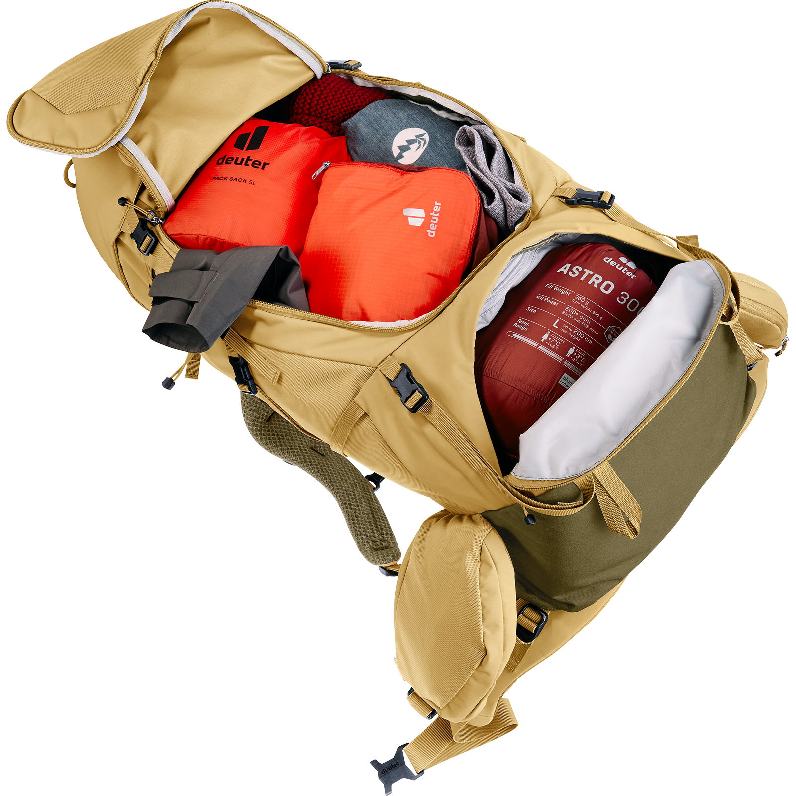 deuter Aircontact Core 45+10 SL - Trekkingrucksack savanna-nori - Bild 36