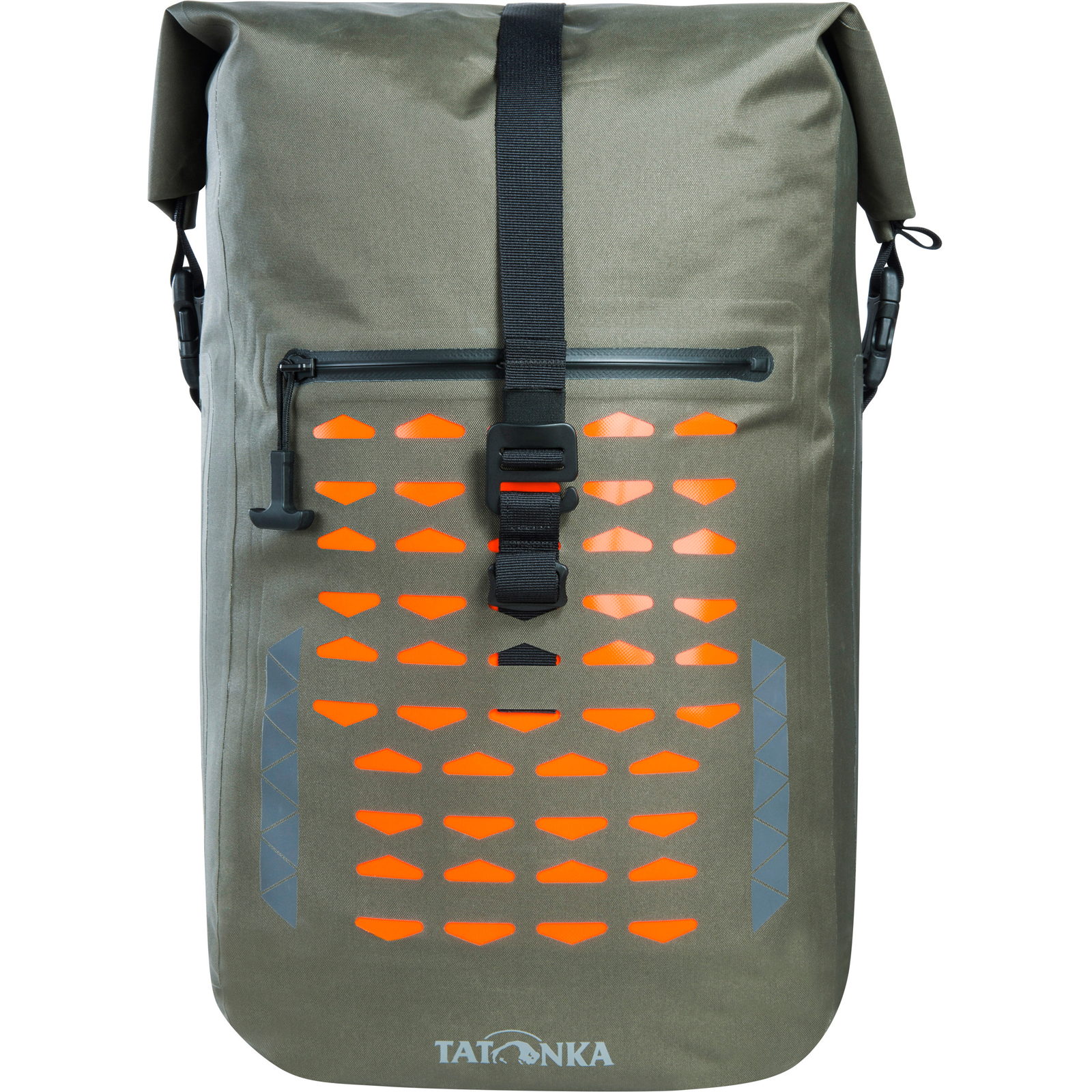 Tatonka Commuter Rolltop 30 WP - Fahrradrucksack stone grey olive - Bild 3