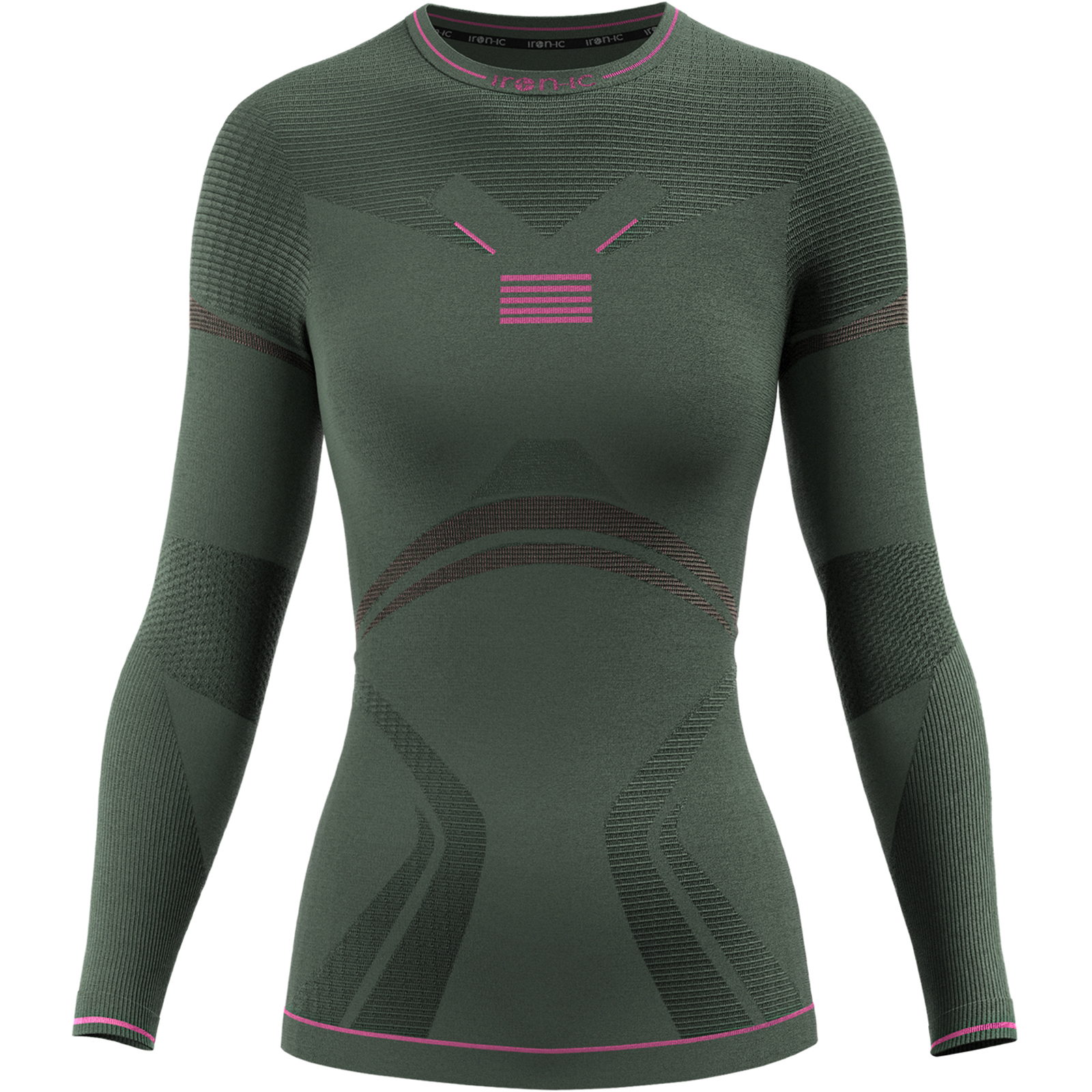 iron-ic Performance Longsleeve Woman - Funktionsshirt dark green - Bild 3 iron-ic Performance Longsleeve Woman - Funktionsshirt dark green - Bild 3
