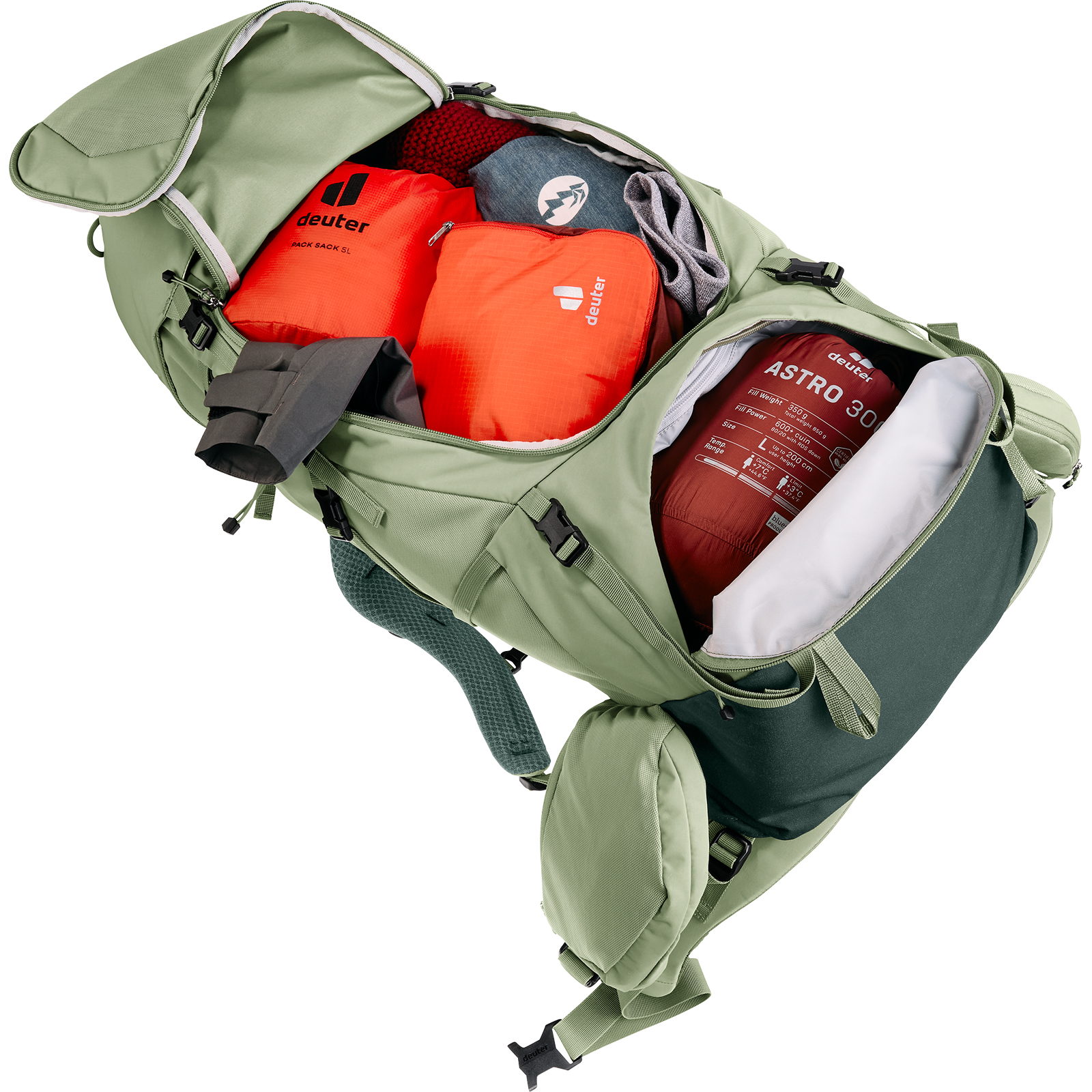 deuter Aircontact Core 45+10 SL - Trekkingrucksack grove-ivy - Bild 22