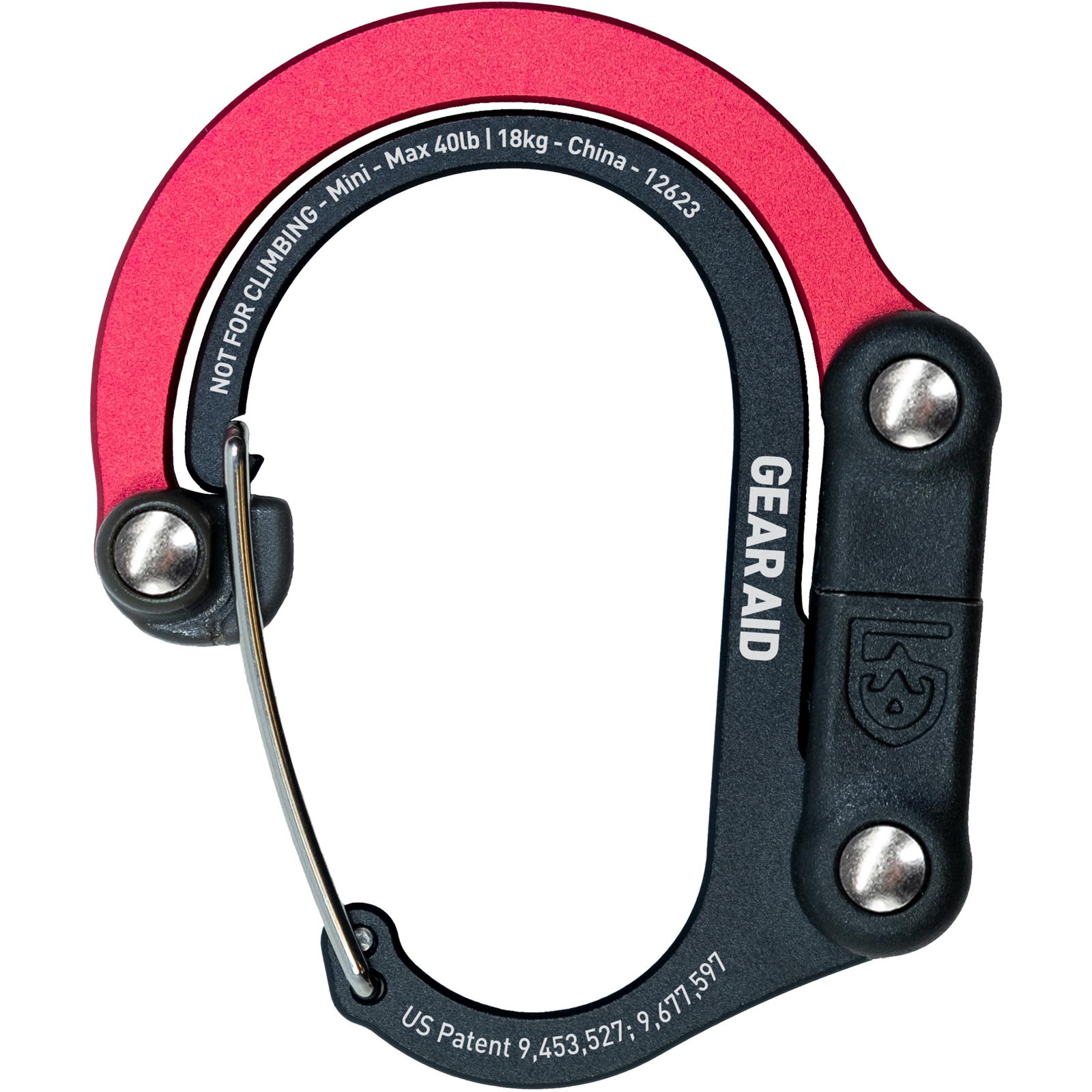 GearAid Heroclip Mini - Materialkarabiner rot - Bild 6