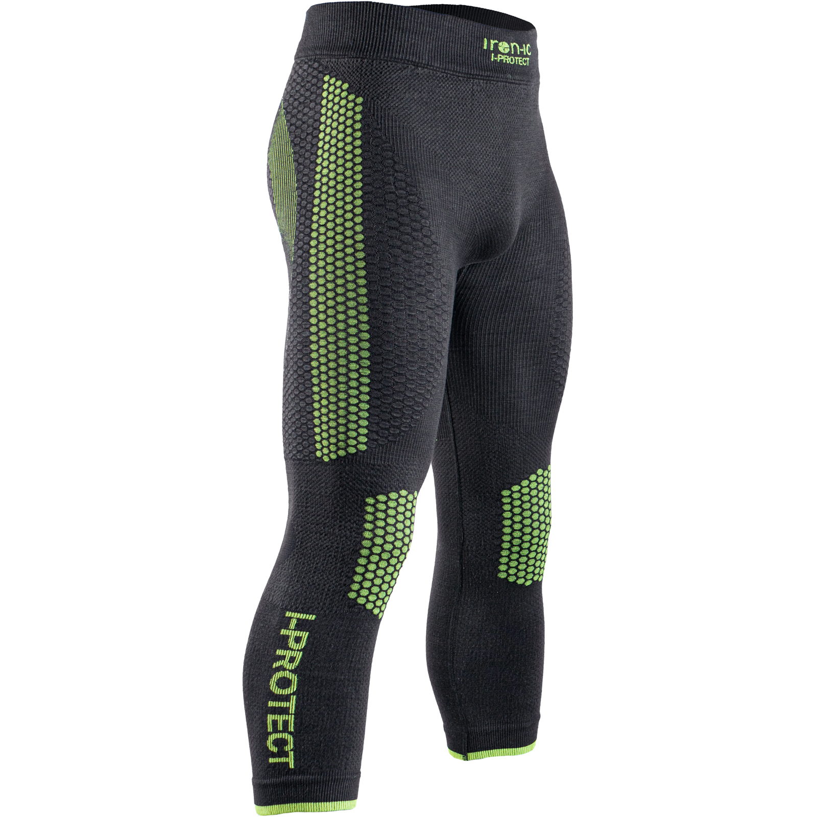 iron-ic I-PROTECT 3/4 Pant Man - Funktionshose black-neon - Bild 1