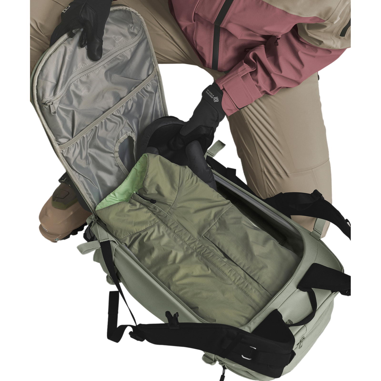 Ortovox Haute Route 30 S - Skitourenrucksack green sage - Bild 12