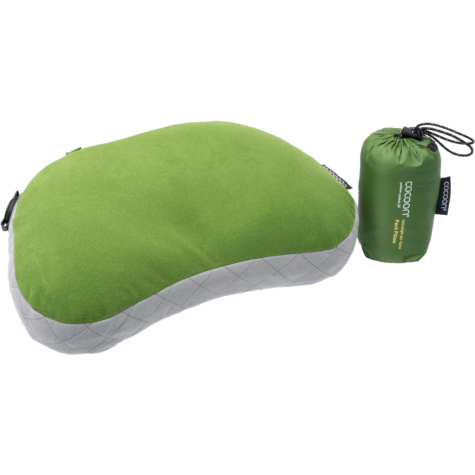 COCOON Air-Core Pack Pillow - Reise-Kopfkissen fresh olive-grey - Bild 10