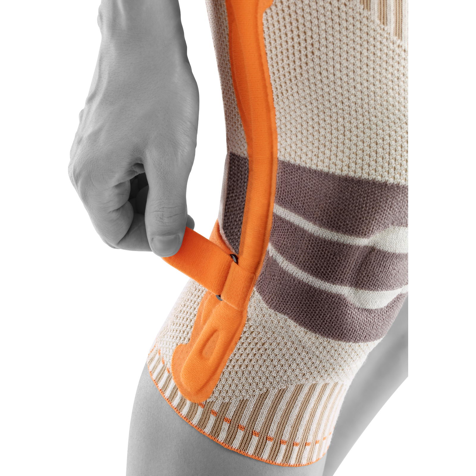 Bauerfeind Sports Outdoor Knee Support - Kniebandage sandstone-orange - Bild 7
