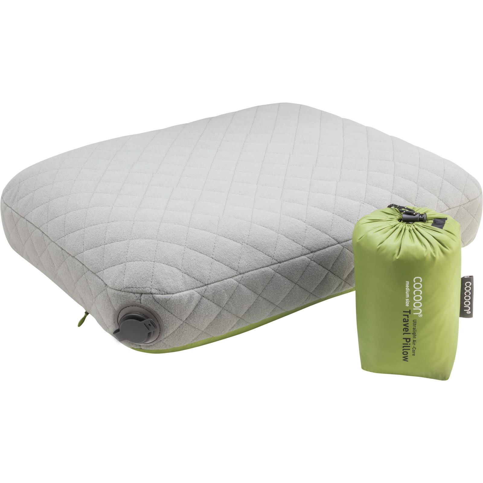 COCOON Air-Core Pillow Ultralight - Reise-Kopfkissen wasabi-grey - Bild 14