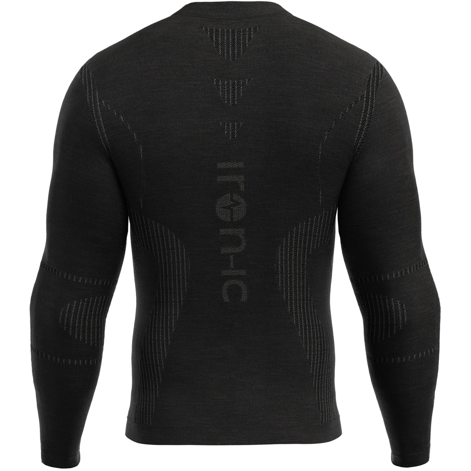 iron-ic Merino 40 Longsleeve 1/2 Zip Man - Langarmshirt black - Bild 2