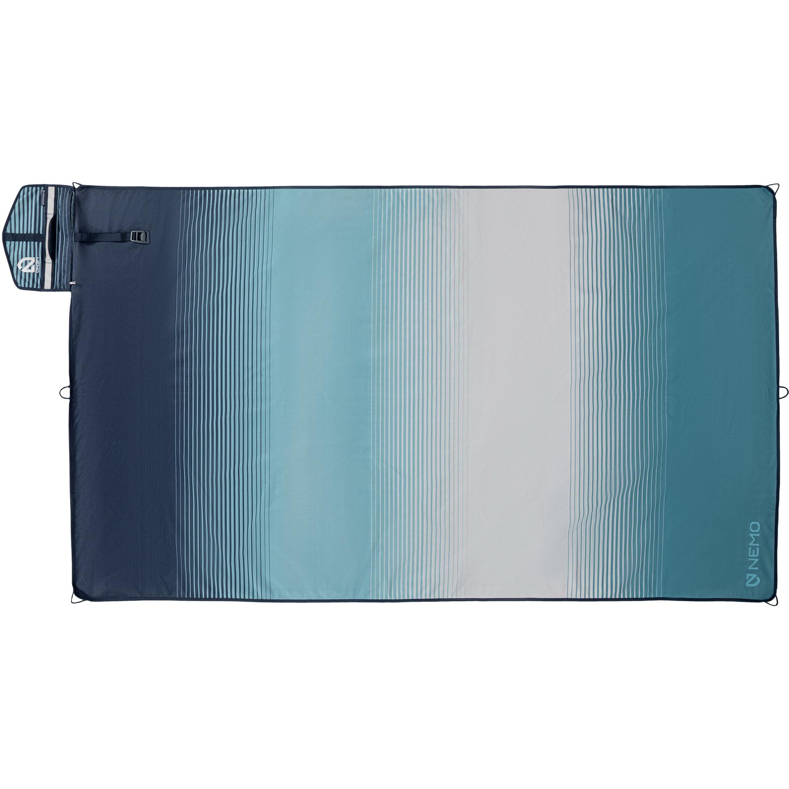 NEMO Victory Patio Blanket Medium - wasserdichte Decke arctic stripe - Bild 1