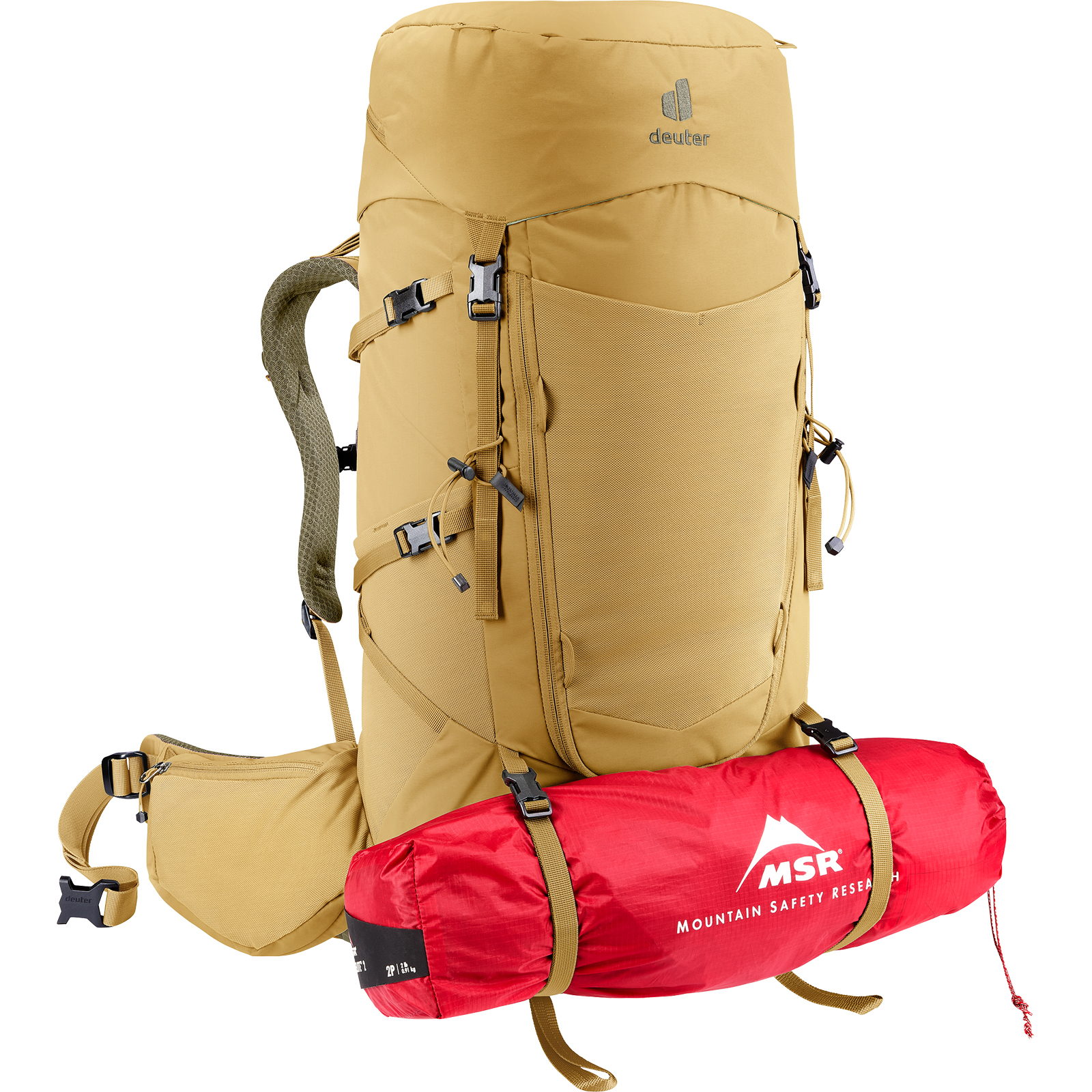 deuter Aircontact Core 45+10 SL - Trekkingrucksack savanna-nori - Bild 37