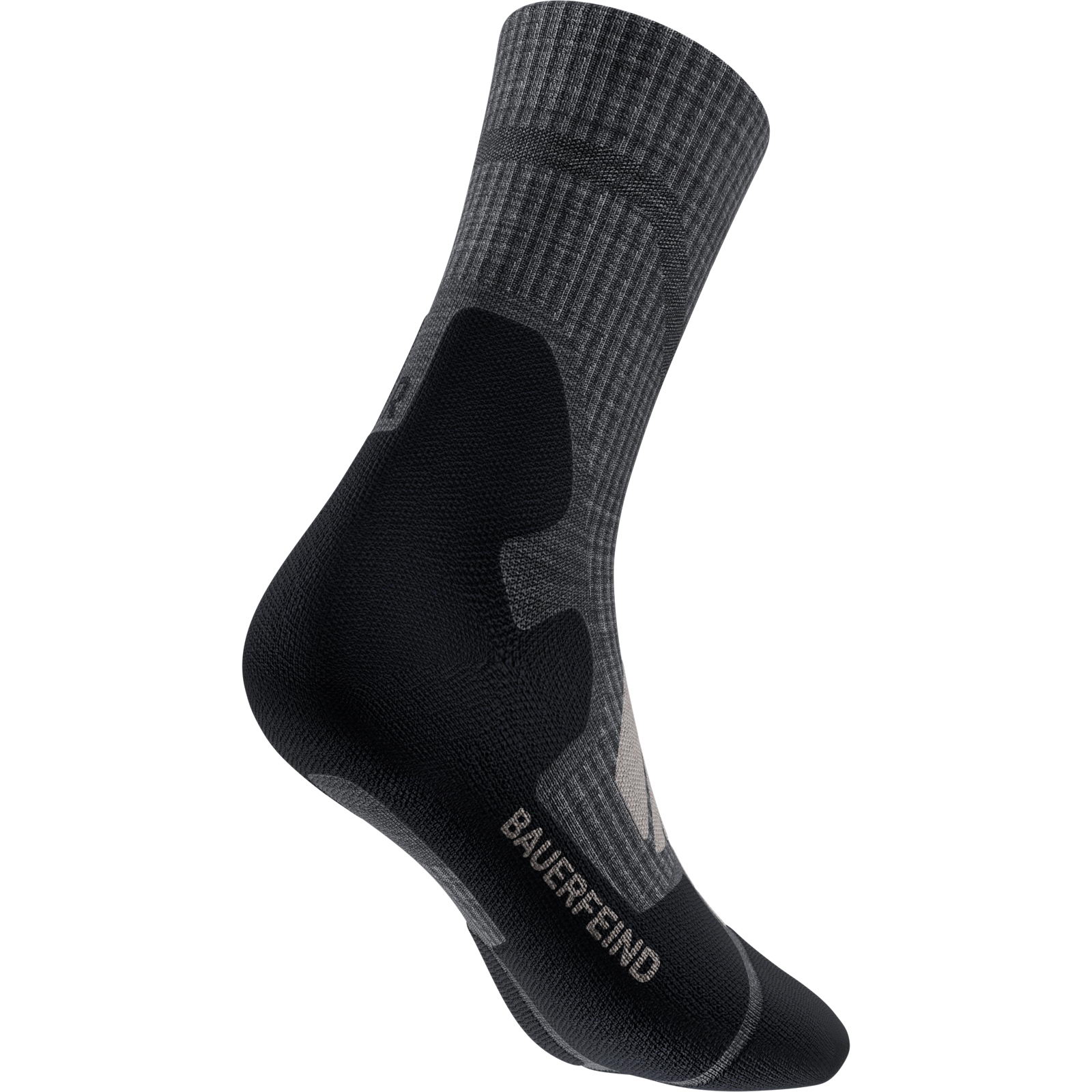 Bauerfeind Sports Outdoor Merino Mid Cut Socks Men - Wander-Socken lava grey - Bild 7