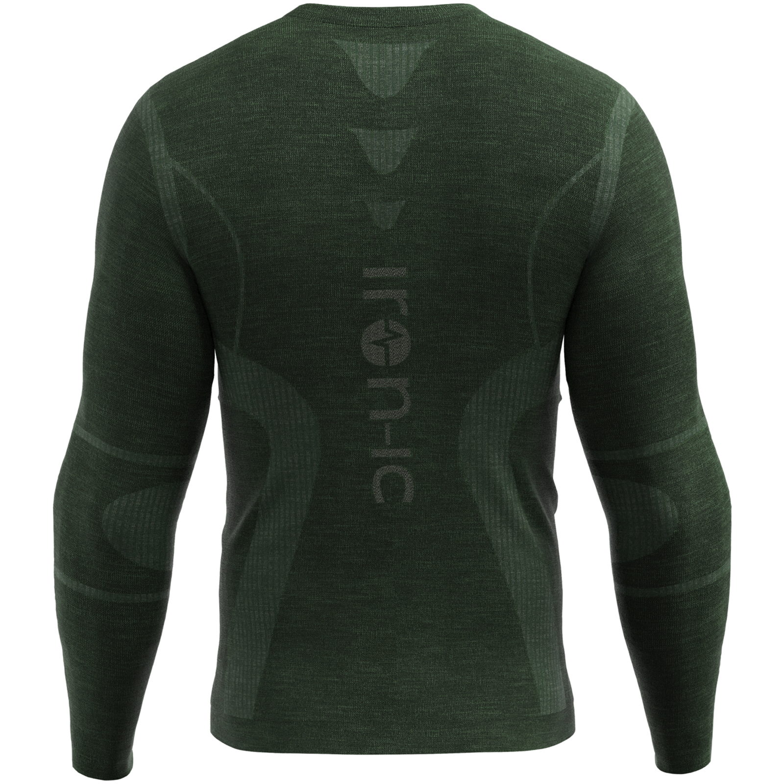 iron-ic Merino 40 Longsleeve Man - Langarmshirt forest green - Bild 4