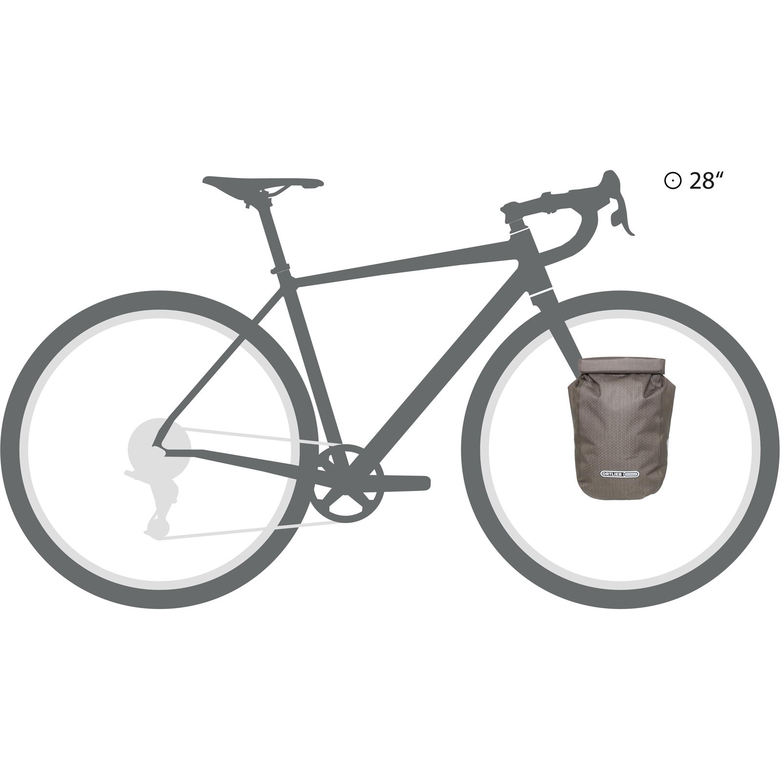ORTLIEB Fork-Pack 5,8L - Gabeltasche dark sand - Bild 12