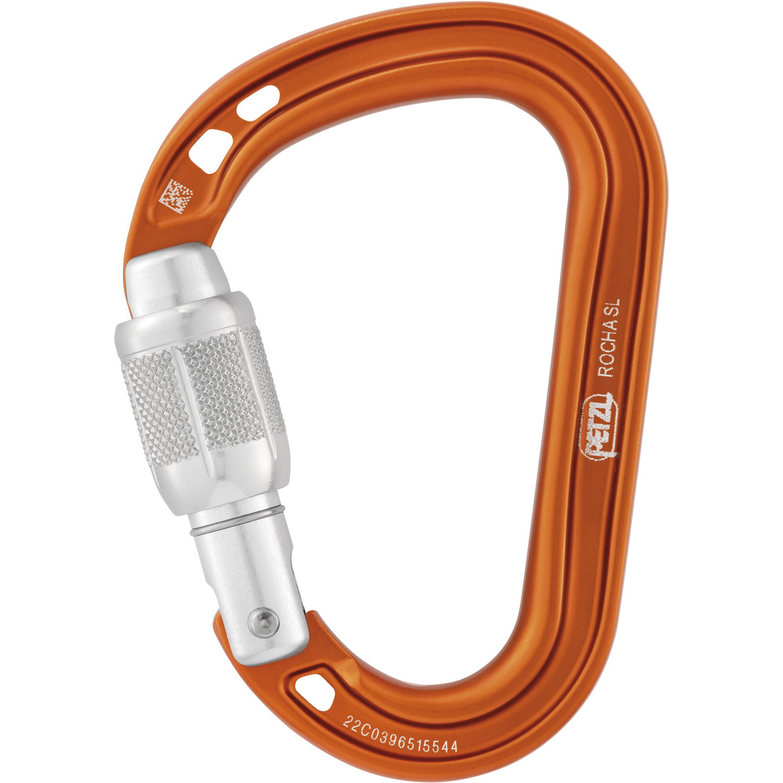 Petzl Rocha Screw-Lock - HMS Karabiner orange - Bild 4