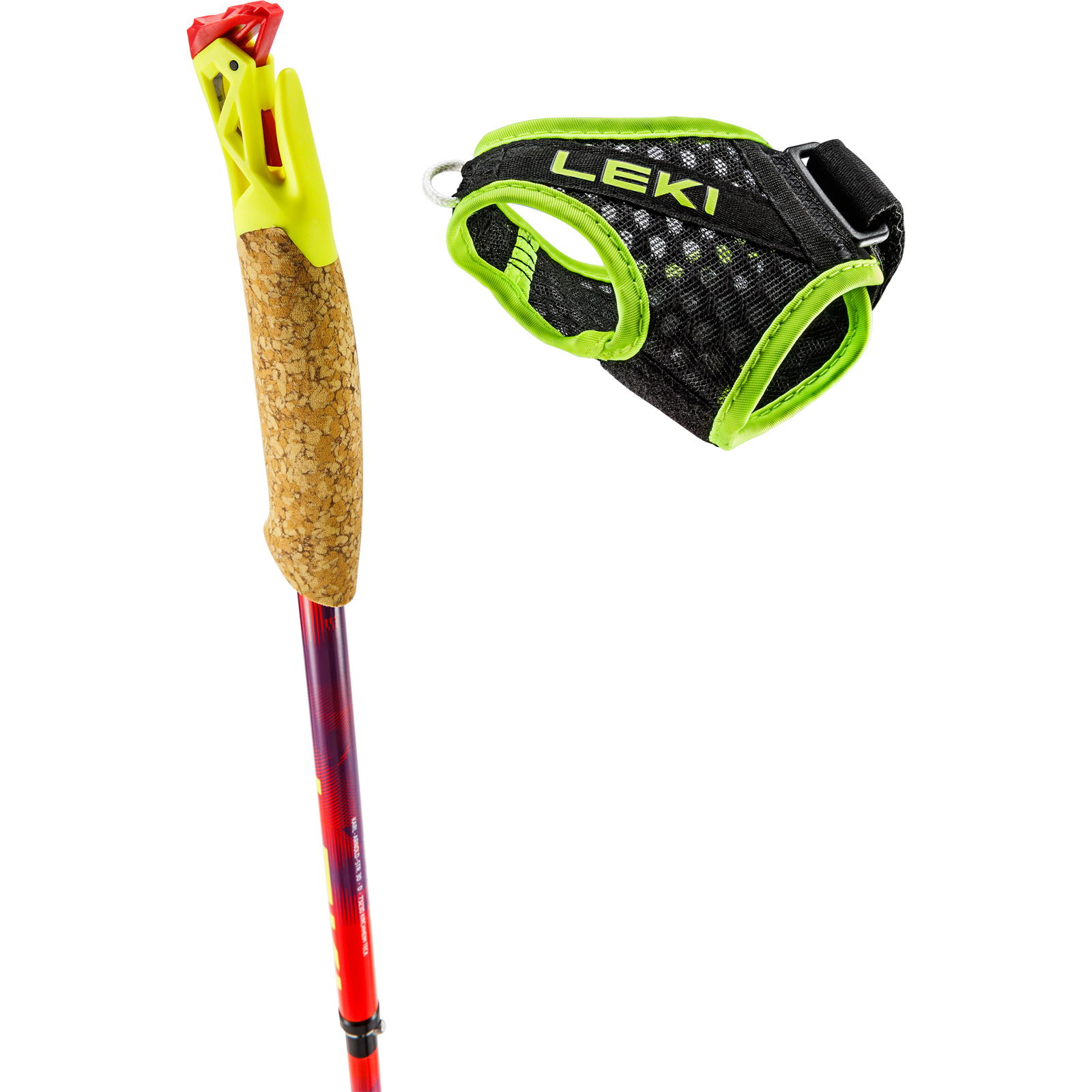 LEKI Ultratrail FX.One SL - Trailrunning-Stöcke bright red-violet-neonyellow - Bild 4