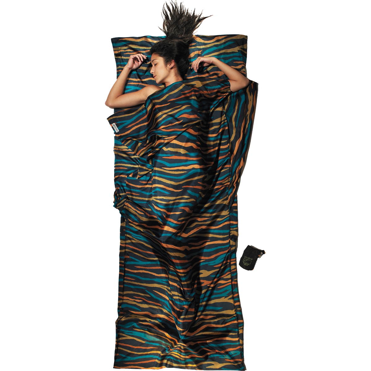 COCOON Silk TravelSheet - Seidenschlafsack african night - Bild 6