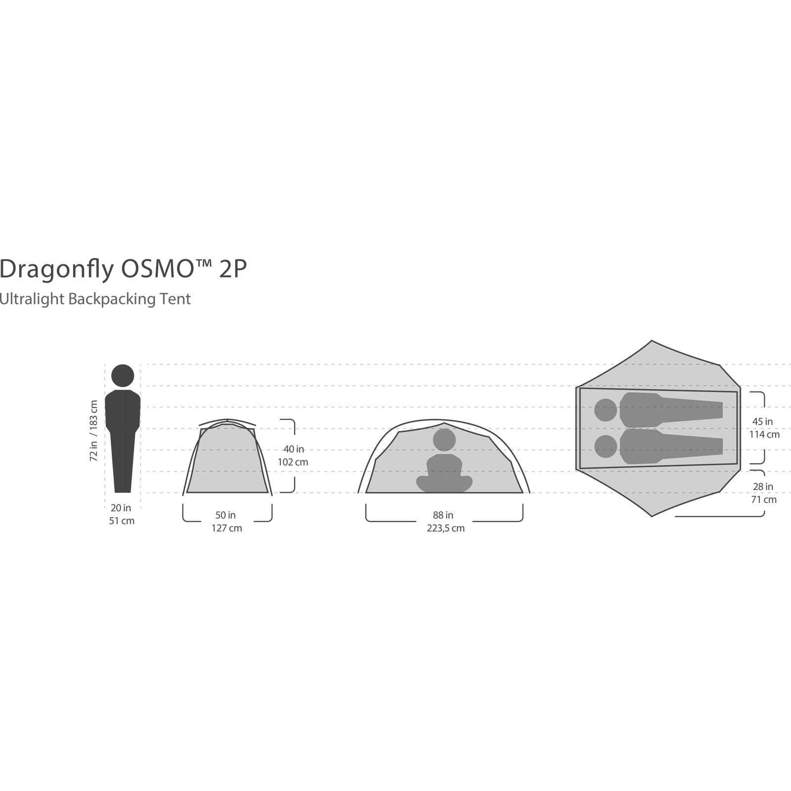 NEMO Dragonfly OSMO 2P - Zelt fog - Bild 12