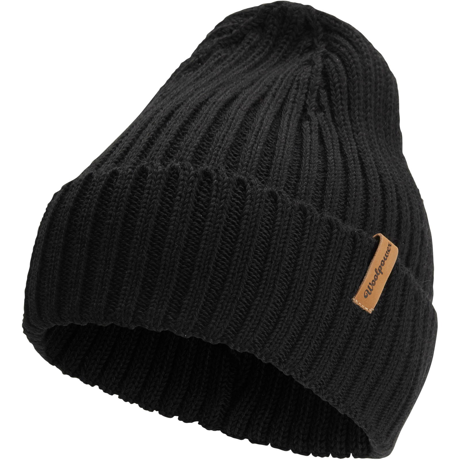 Woolpower Beanie Rib - Merino Mütze black - Bild 1