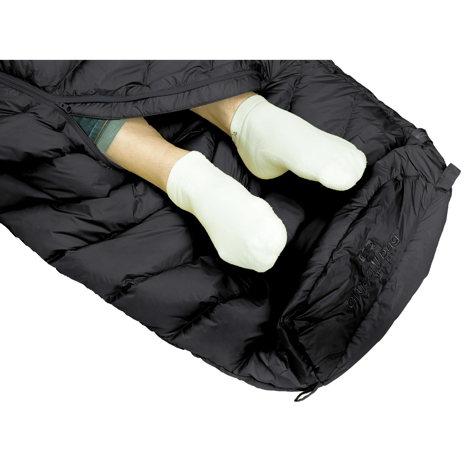 Grüezi Bag DownWool Extreme Light 2.0 - Daunen- & Wollschlafsack black edition - Bild 8