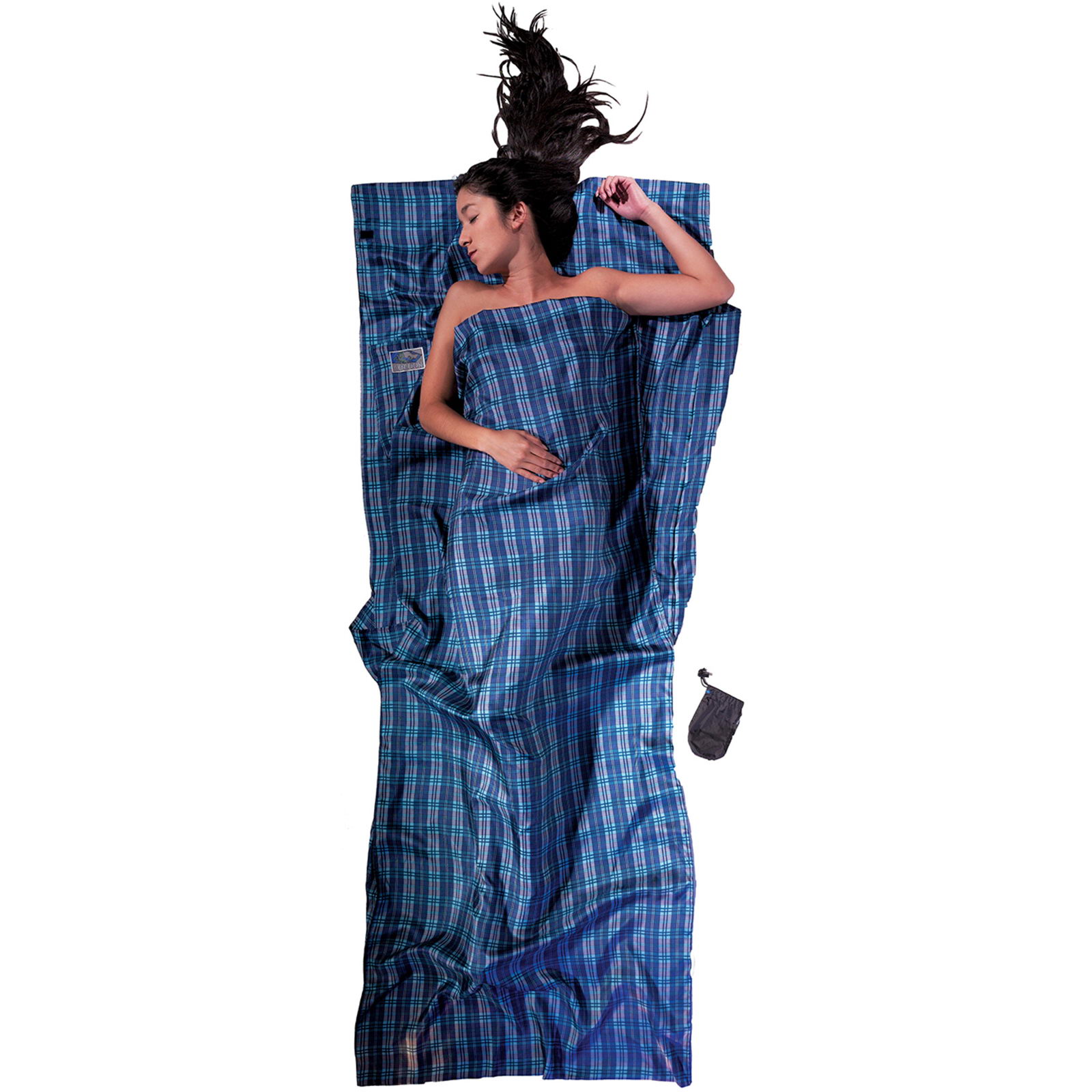 COCOON Silk TravelSheet - Seidenschlafsack checked silk - Bild 10