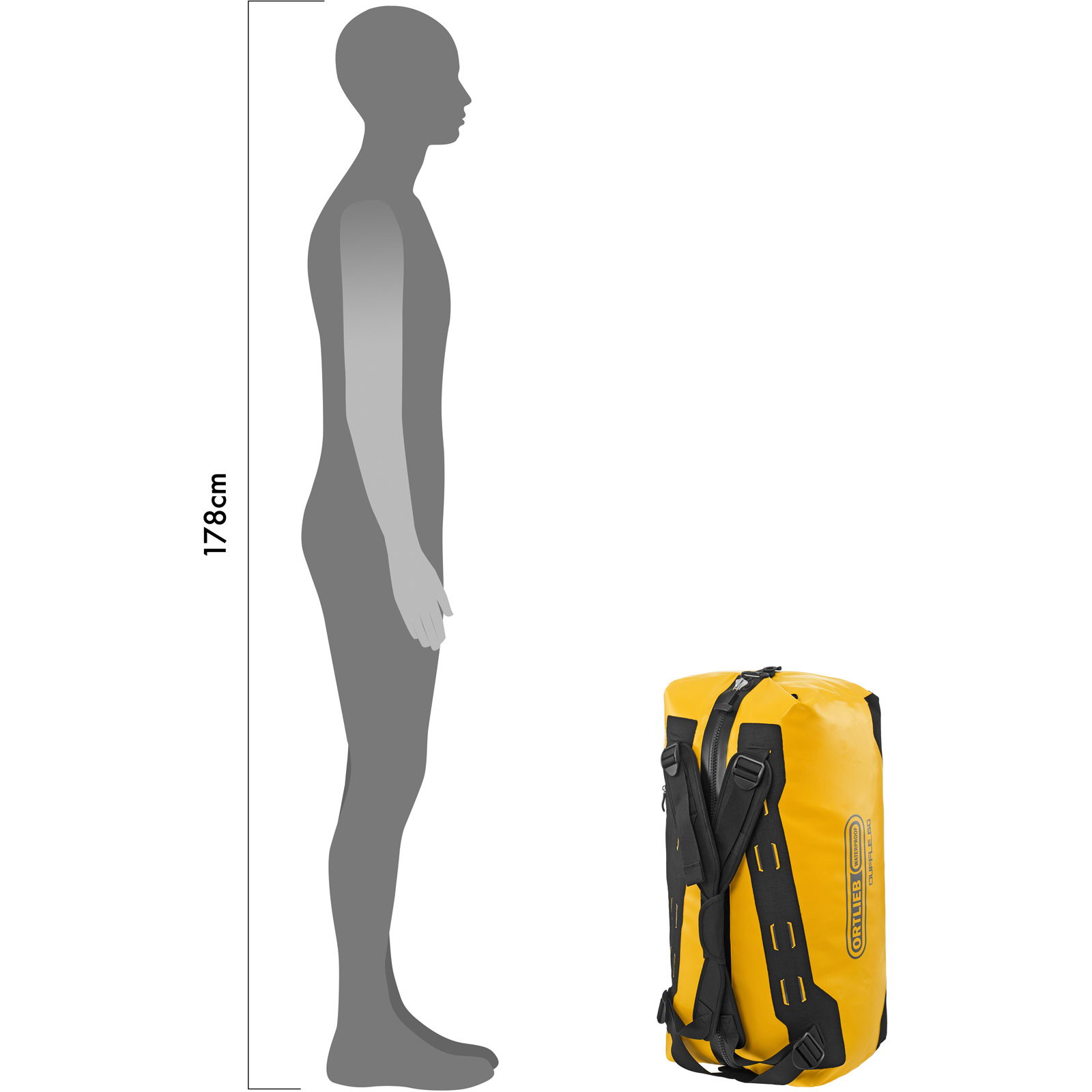 ORTLIEB Duffle 60L - Expeditionstasche gelb-schwarz - Bild 11