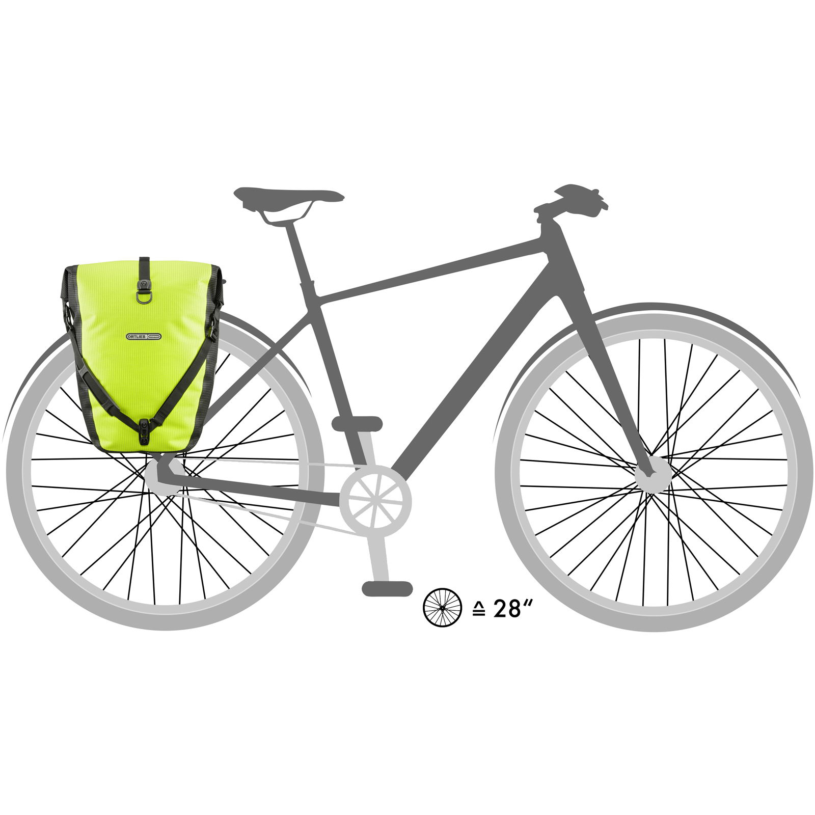 ORTLIEB BACK-ROLLER 20L High-Vis - QL2.1 neongelb-schwarz reflex - Bild 7