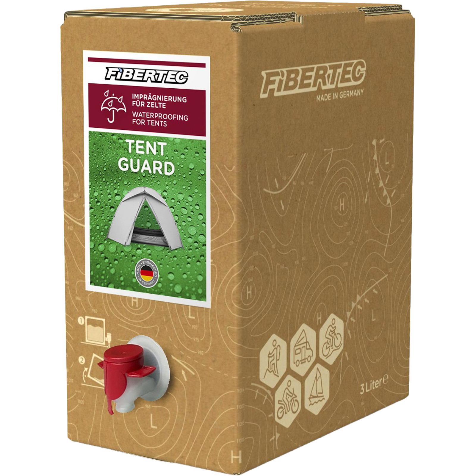 FIBERTEC Tent Guard Bag in Box 3 Liter - Imprägnierung - Bild 1