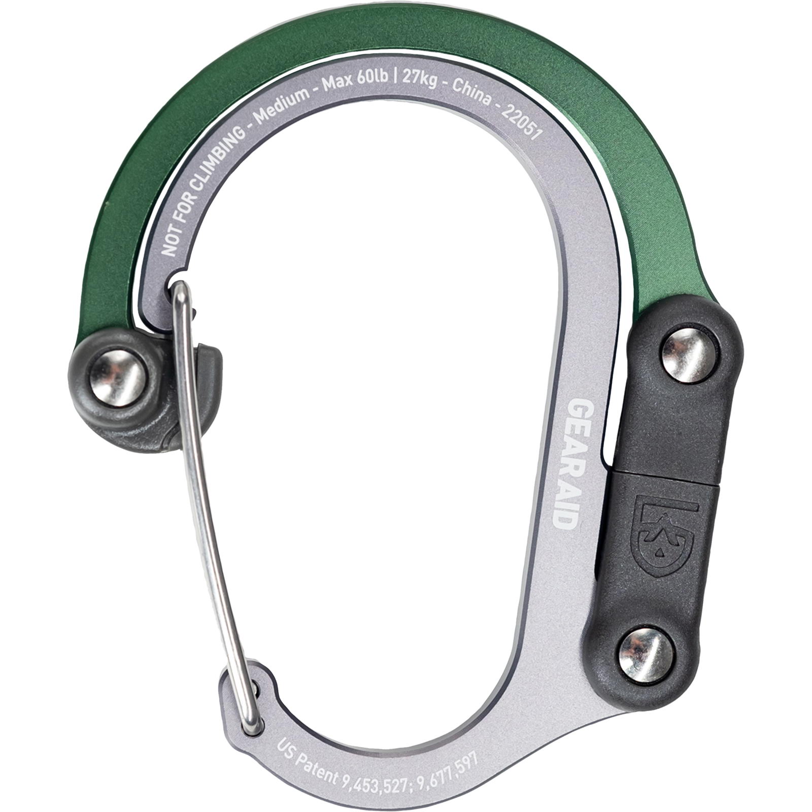 GearAid Heroclip M - Materialkarabiner dunkelgrün - Bild 14
