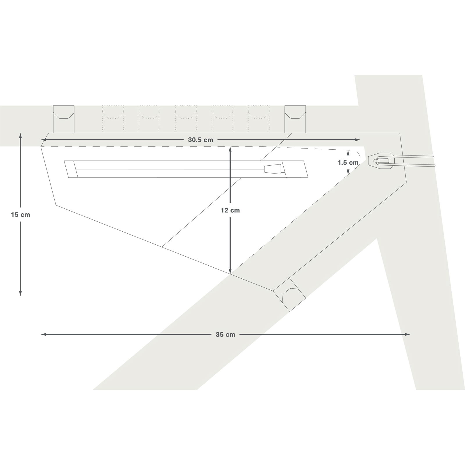 Apidura Racing Aero Frame Module Small - Rahmentasche - Bild 3