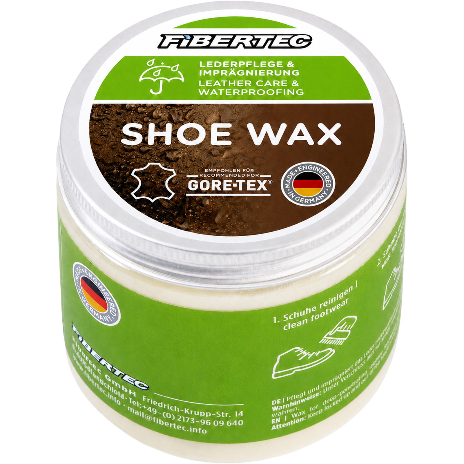 FIBERTEC Shoe Wax 500 ml - Schuhpflegemittel - Bild 1