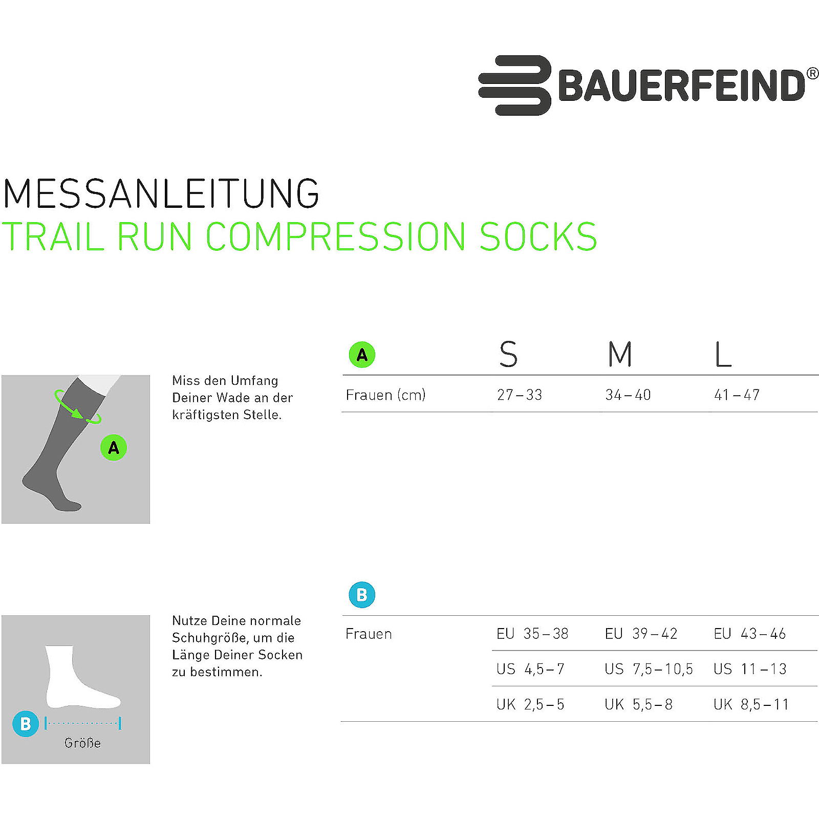 Bauerfeind Sports Trail Run Compression Socks Women - Trailrunning-Socken sunrise peach - Bild 11
