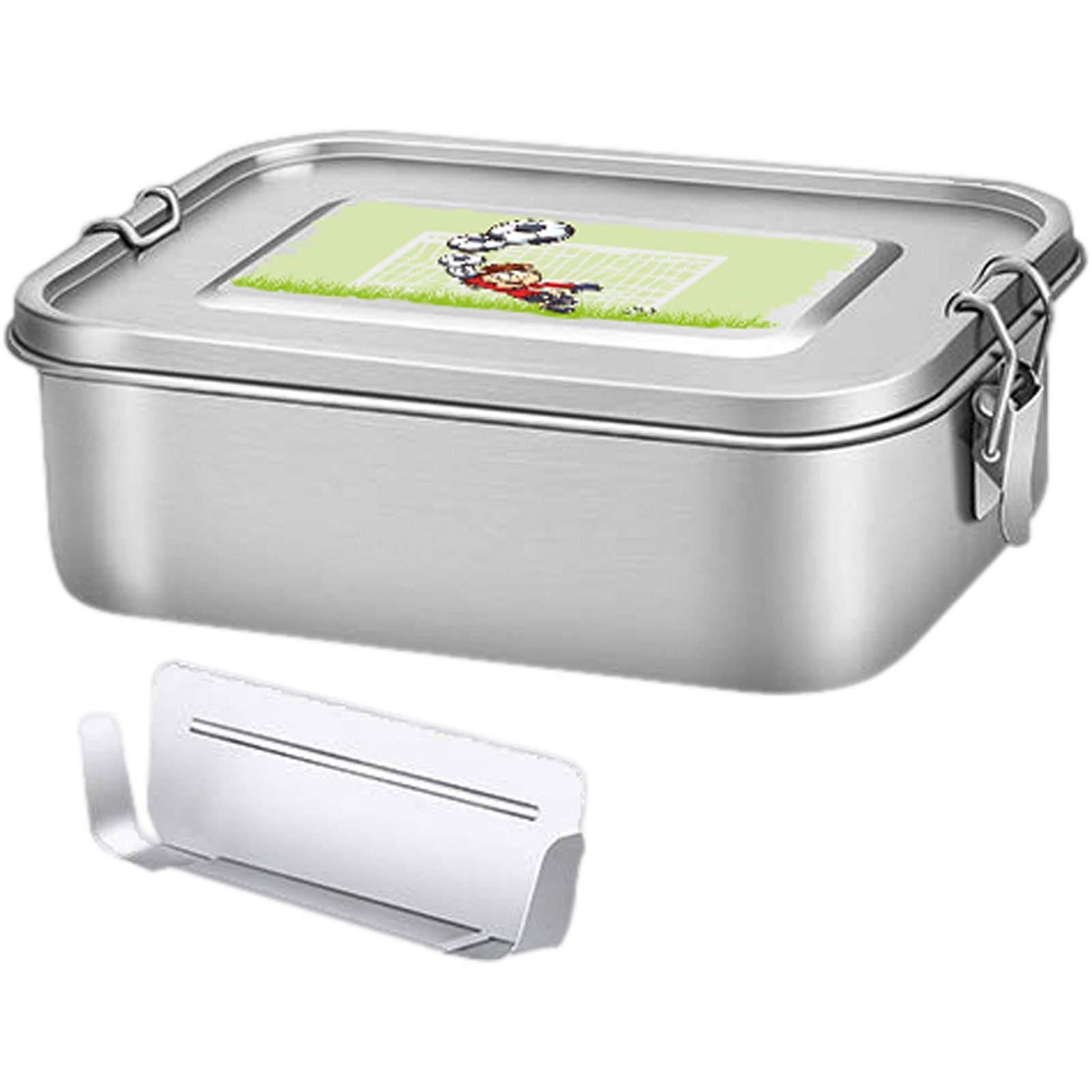Origin Outdoors Lunchbox Deluxe 0,8 L - Edelstahl-Proviantdose football - Bild 15