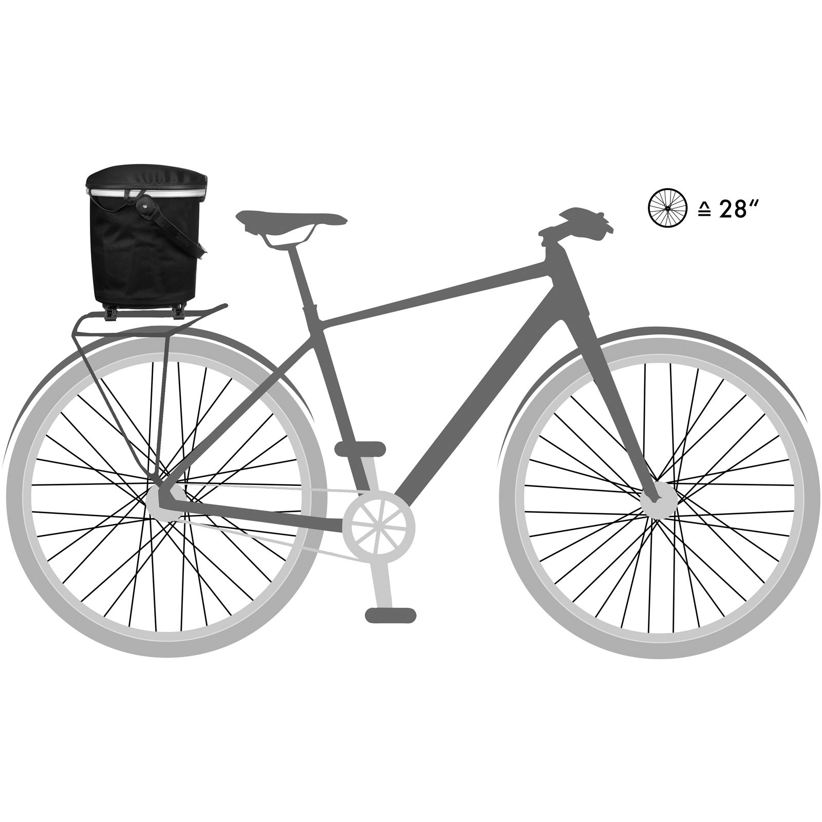 ORTLIEB UP-TOWN RACK 17.5L - Gepäckträger Fahrradkorb black - Bild 2