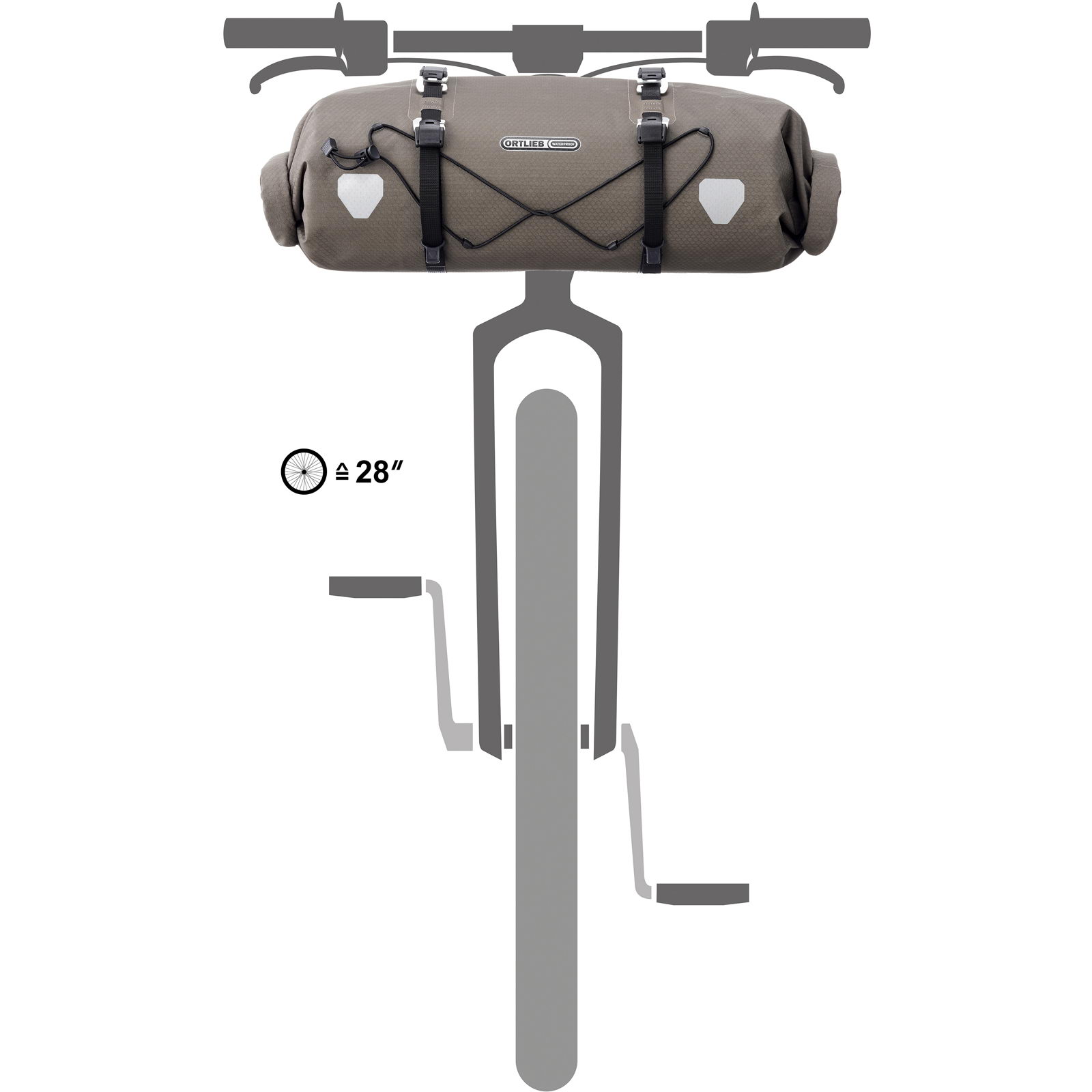 ORTLIEB Handlebar-Pack Flex 15L - Lenkertasche dark sand - Bild 9