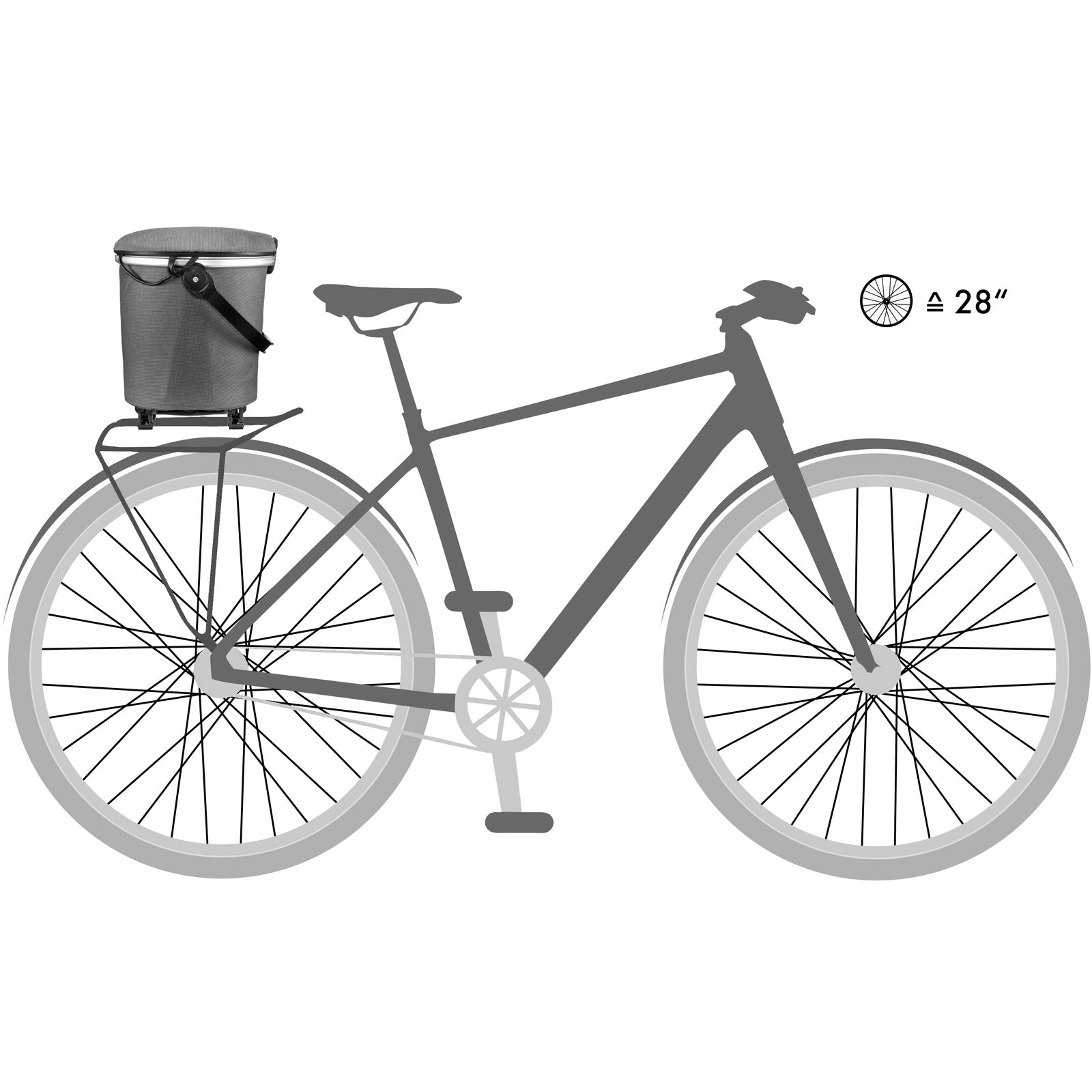 ORTLIEB UP-TOWN RACK 17.5L Urban - Gepäckträger Fahrradkorb pepper - Bild 8