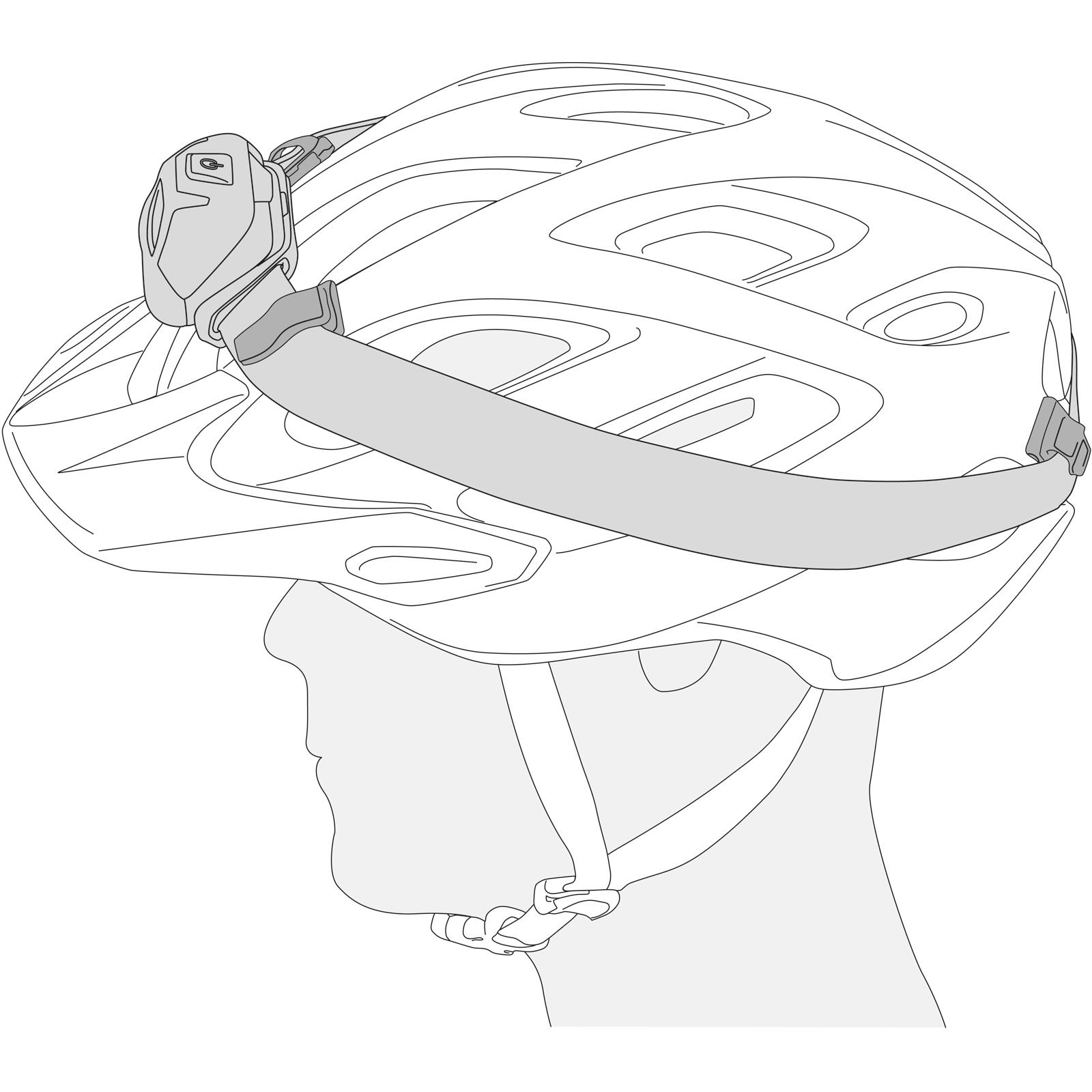 Petzl Uni Adapt - Stirnlampenclips - Bild 3