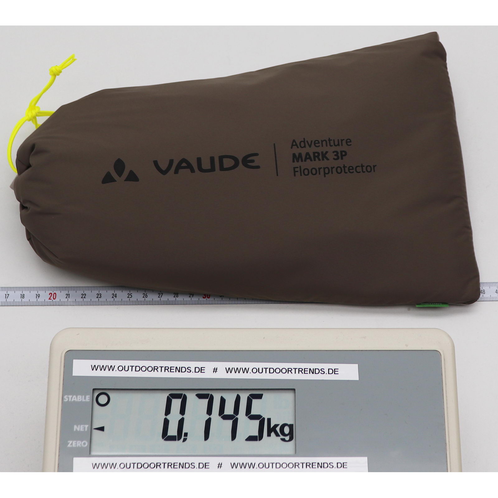 VAUDE Floorprotector Adventure Mark 3P - Zeltunterlage bark - Bild 4