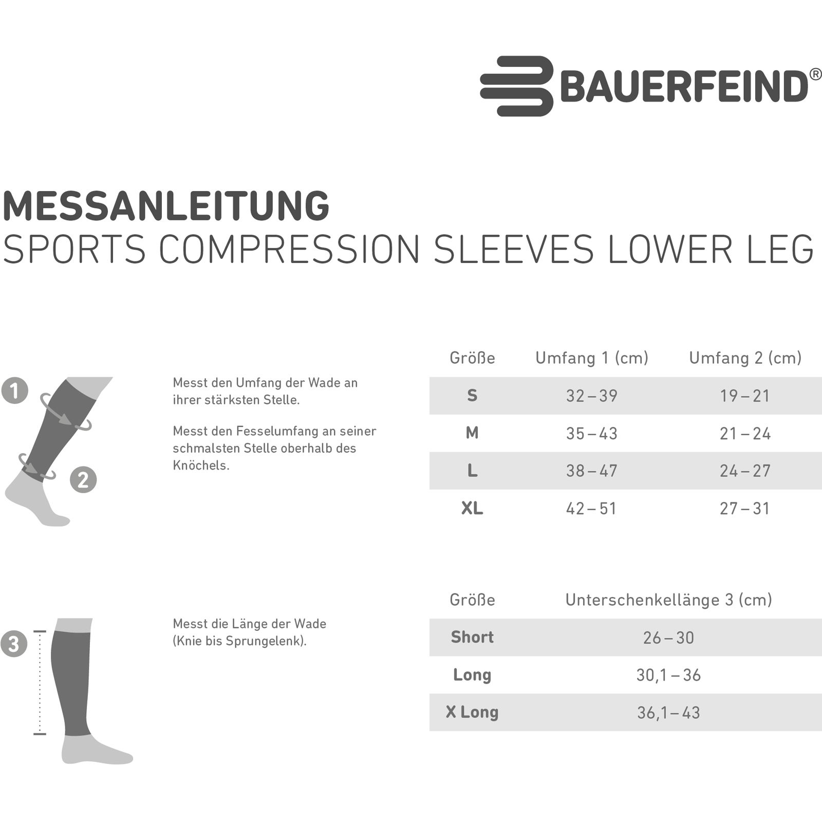 Bauerfeind Sports Sports Compression Sleeves Lower Leg - Wadenstulpen white - Bild 8