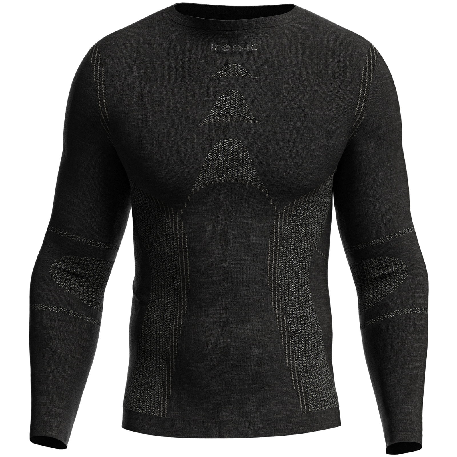 iron-ic Merino 40 Longsleeve Man - Langarmshirt black - Bild 1