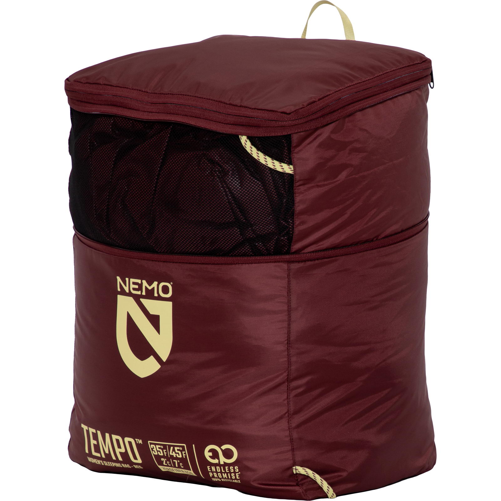 NEMO Tempo Women 35 - Kunstfaser-Schlafsack chocolate-rose - Bild 10