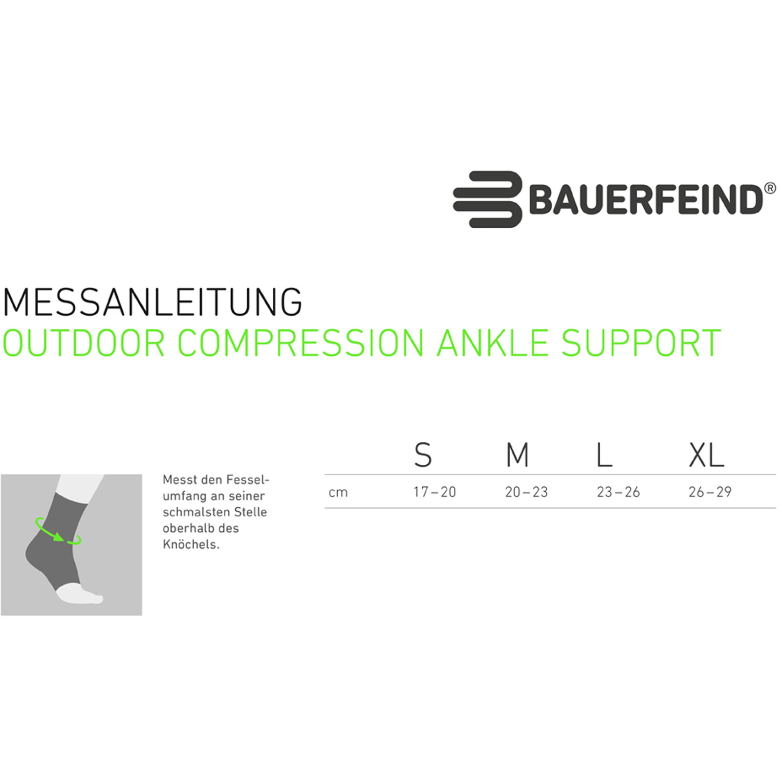 Bauerfeind Sports Outdoor Compression Ankle Support - Knöchel-Bandage black - Bild 2