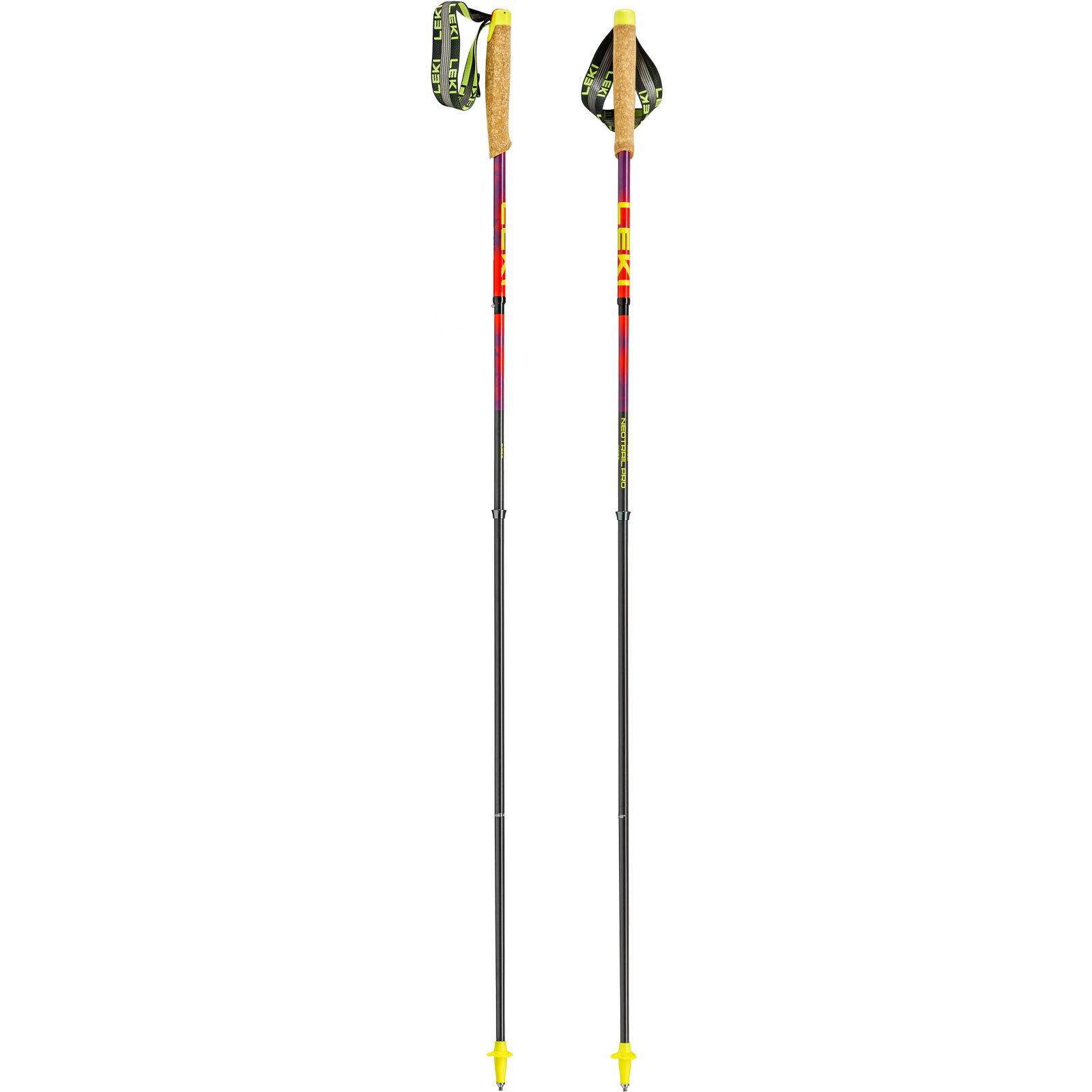 LEKI Neotrail Pro FX.One SL - Trailrunning-Stöcke bright red-violet-neonyellow - Bild 1
