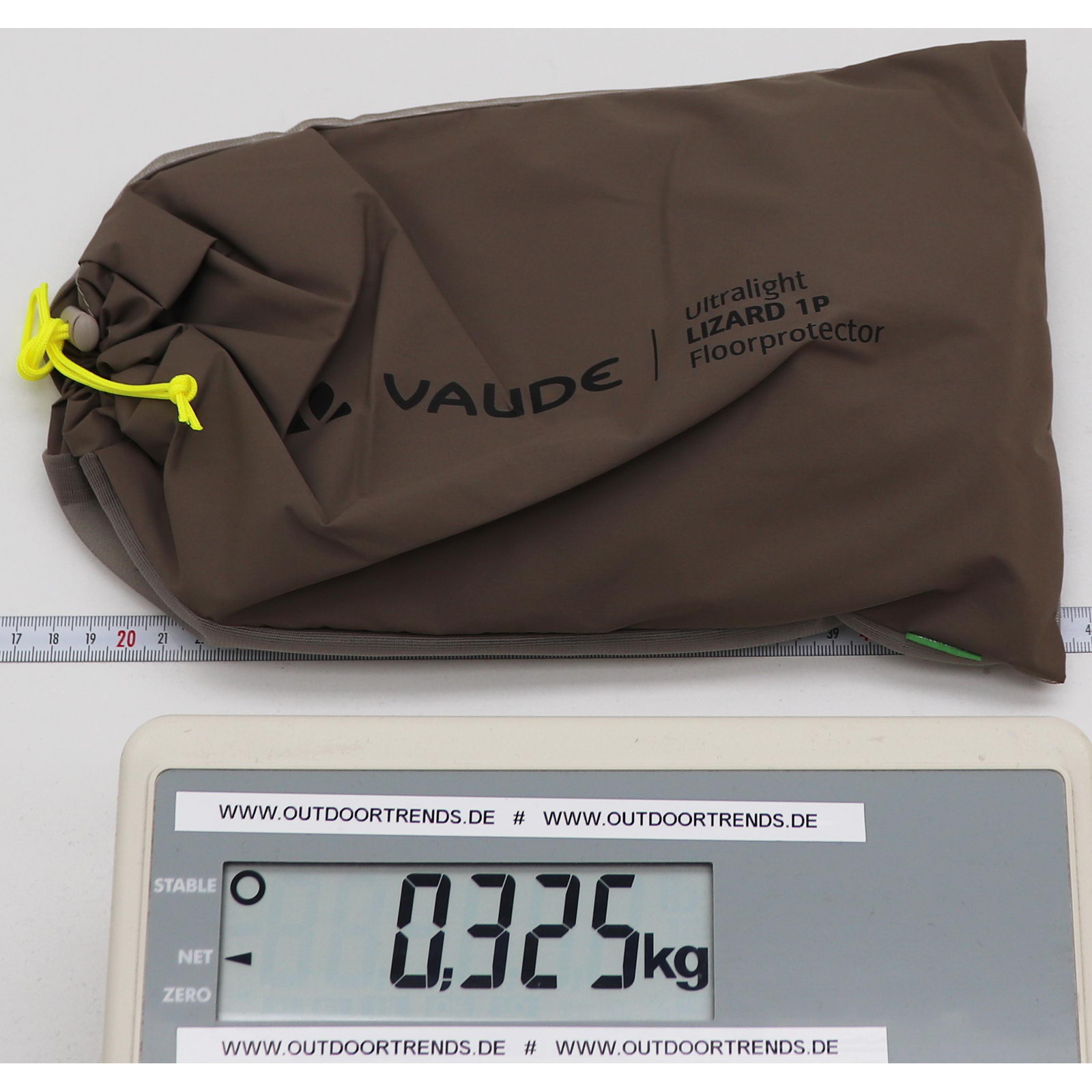 VAUDE Floorprotector Ultralight Lizard 1P - Zeltunterlage bark - Bild 4
