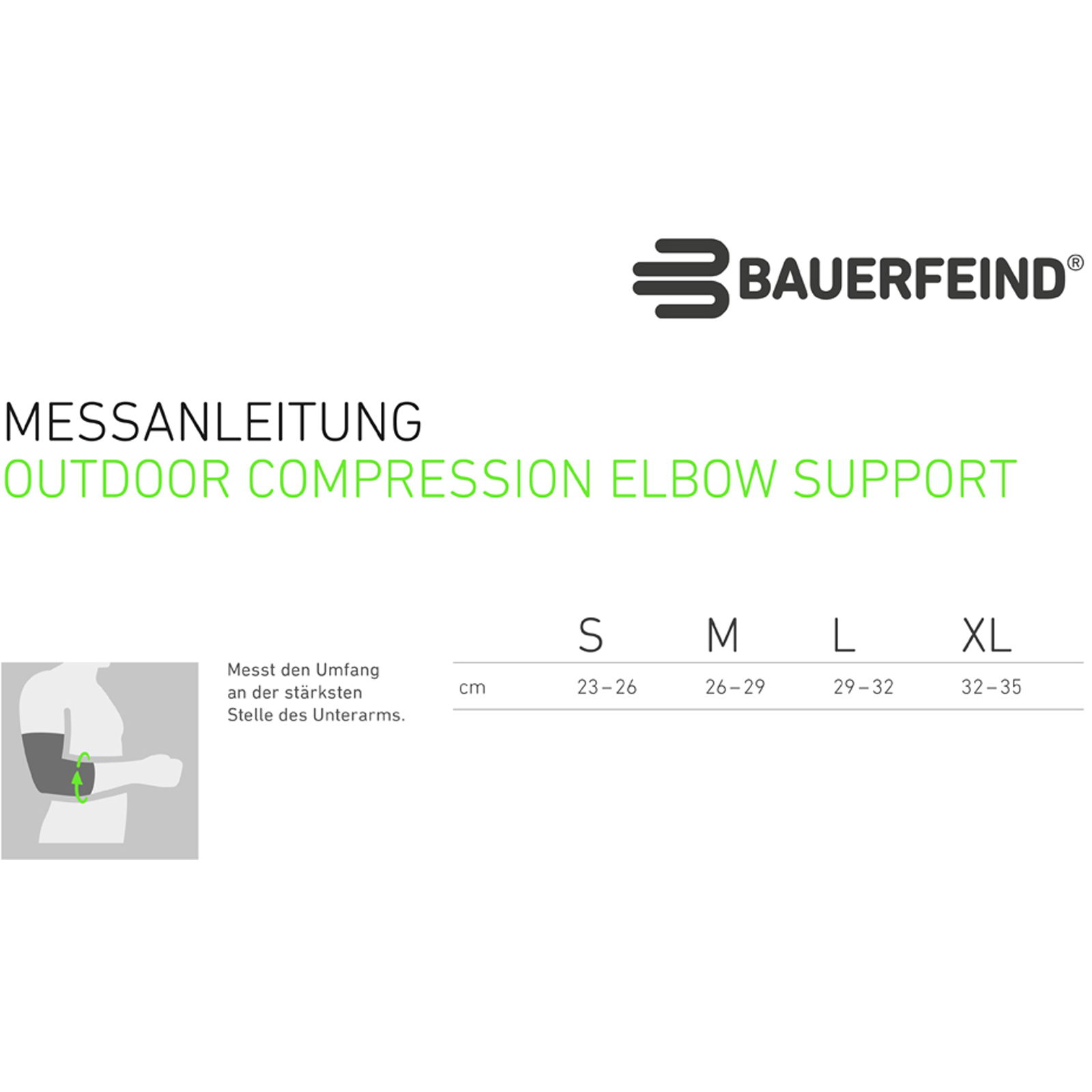 Bauerfeind Sports Outdoor Compression Elbow Support - Ellenbogen-Bandage black - Bild 2